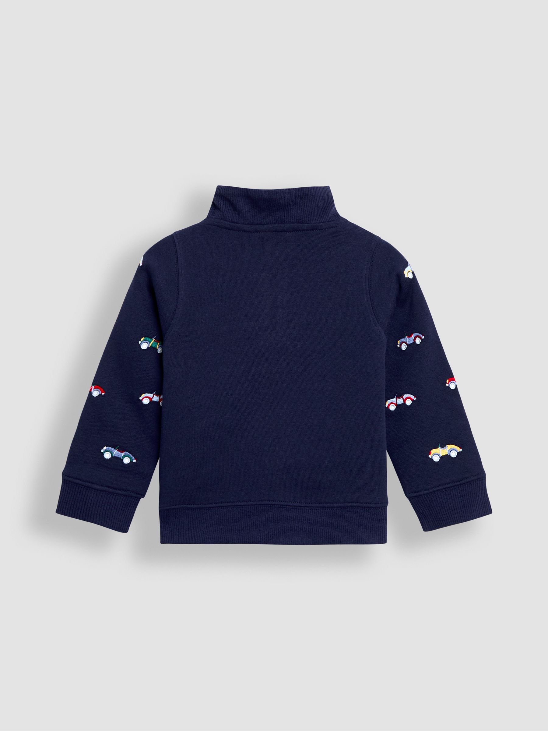 Blue Embroidered Half-Zip Sweatshirt - Image 2 of 3