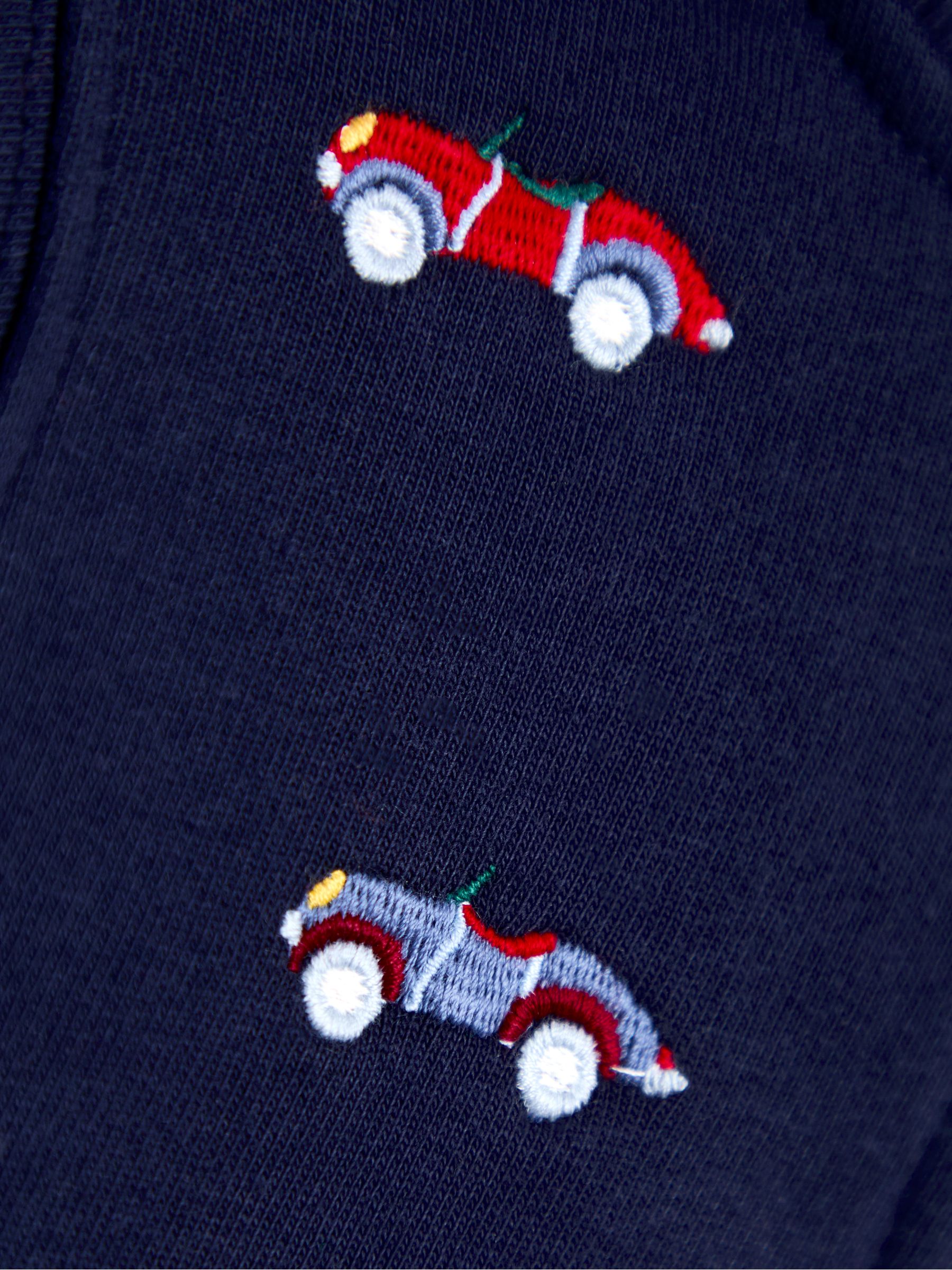 Blue Embroidered Half-Zip Sweatshirt - Image 3 of 3