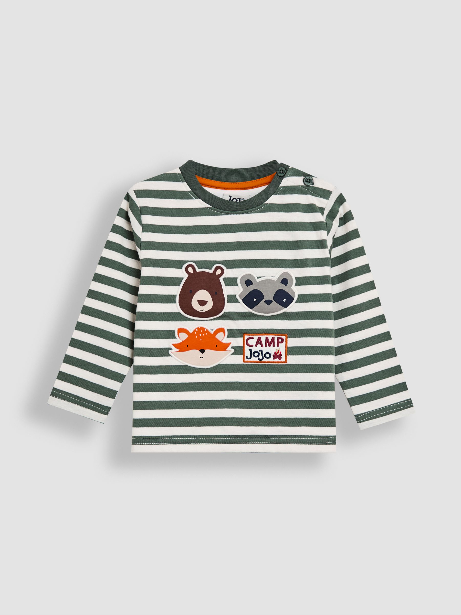 Green Woodland Friends Appliqué Motif Top - Image 1 of 3