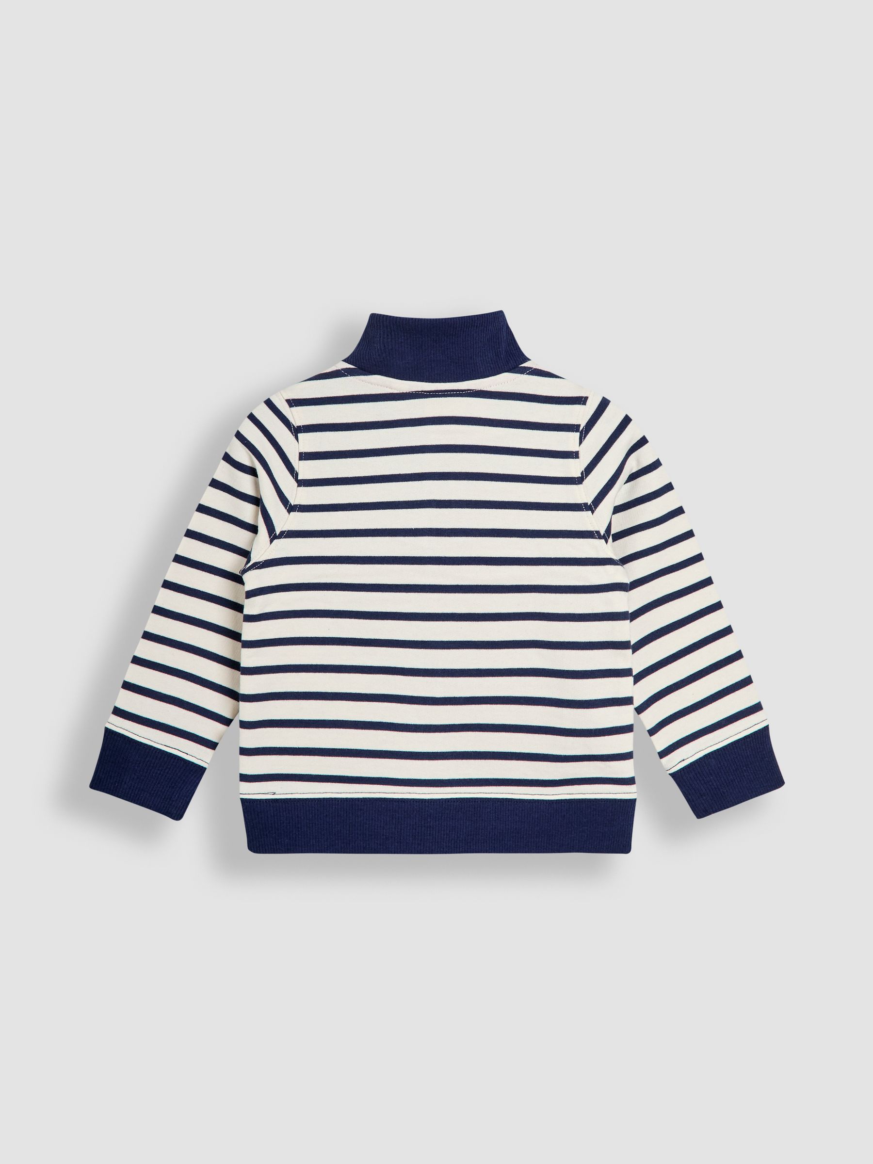 Cream Tractor Applique Half-Zip Sweatshirt - Image 2 of 3