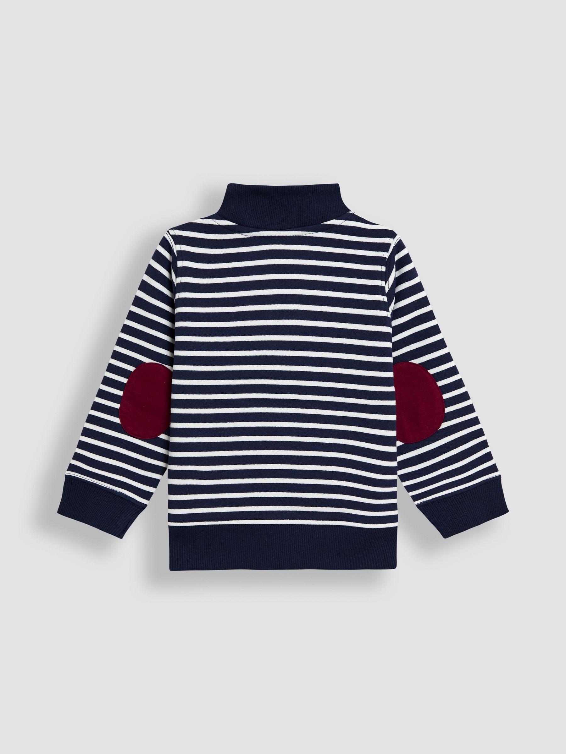Navy Blue Tractor Applique Half-Zip Sweatshirt - Image 2 of 3