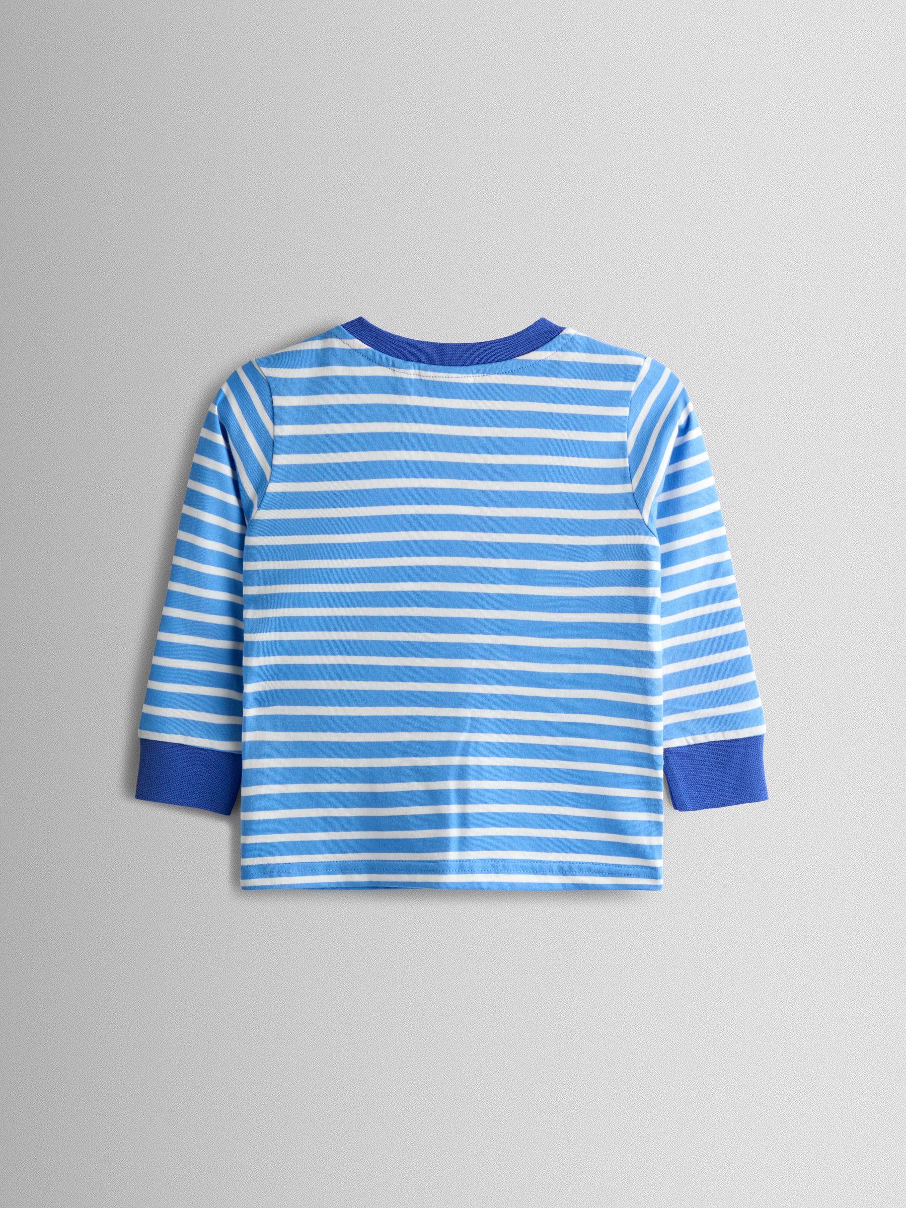 Blue Construction Appliqué Top - Image 2 of 4