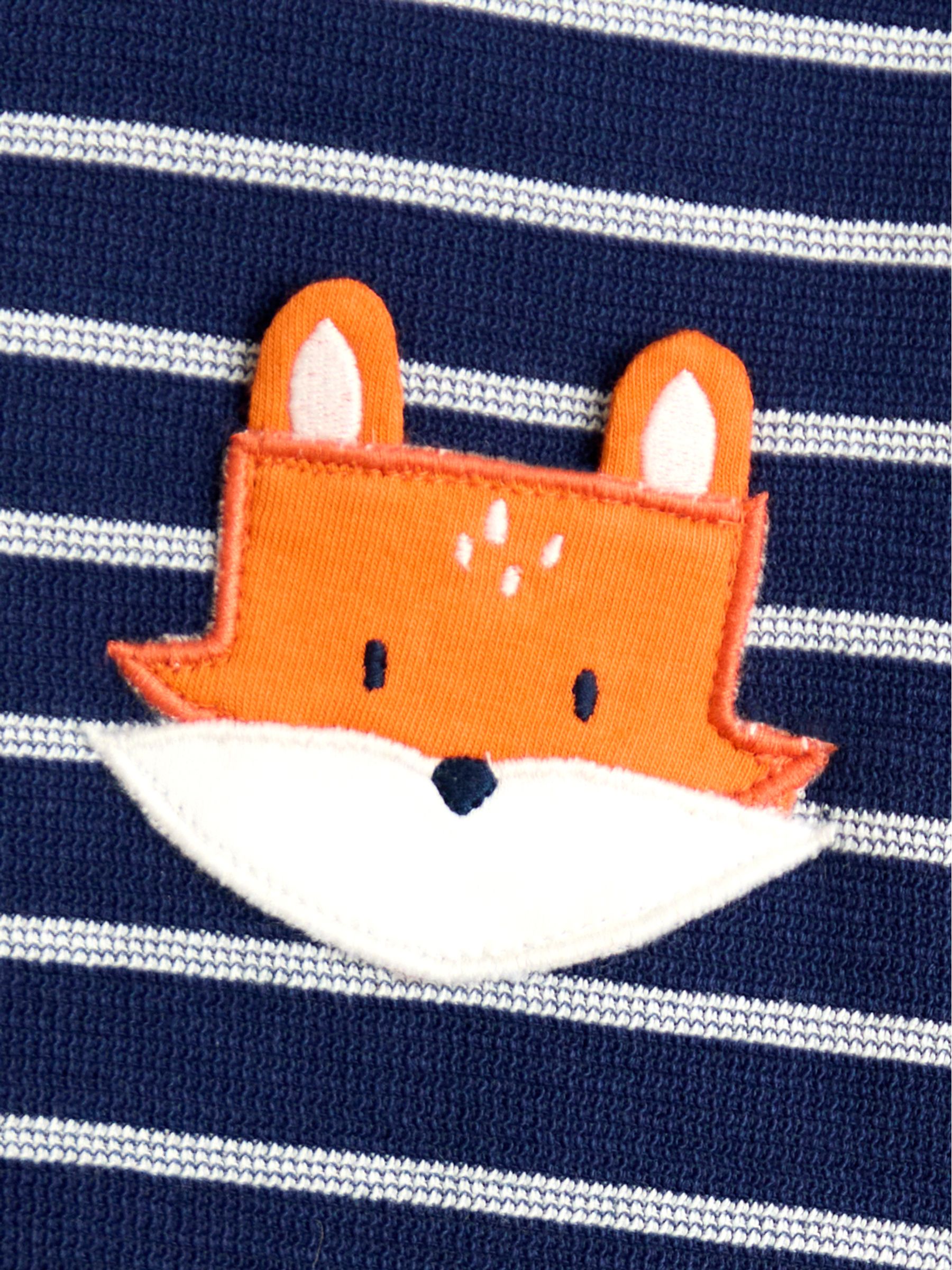 Dark Blue Pocket Appliqué Top - Image 3 of 3