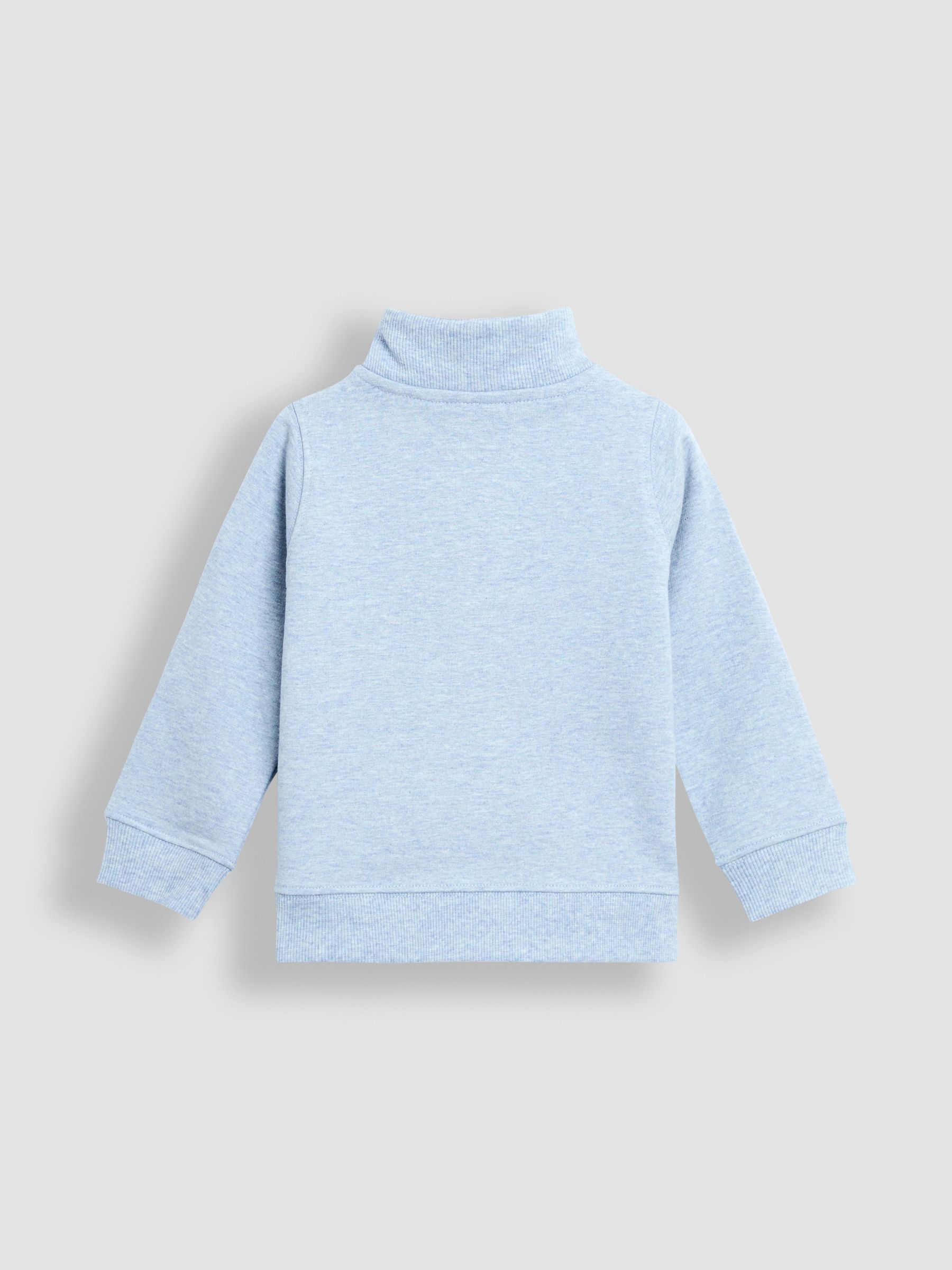 Blue Tractor Applique Half-Zip Sweatshirt - Image 2 of 3