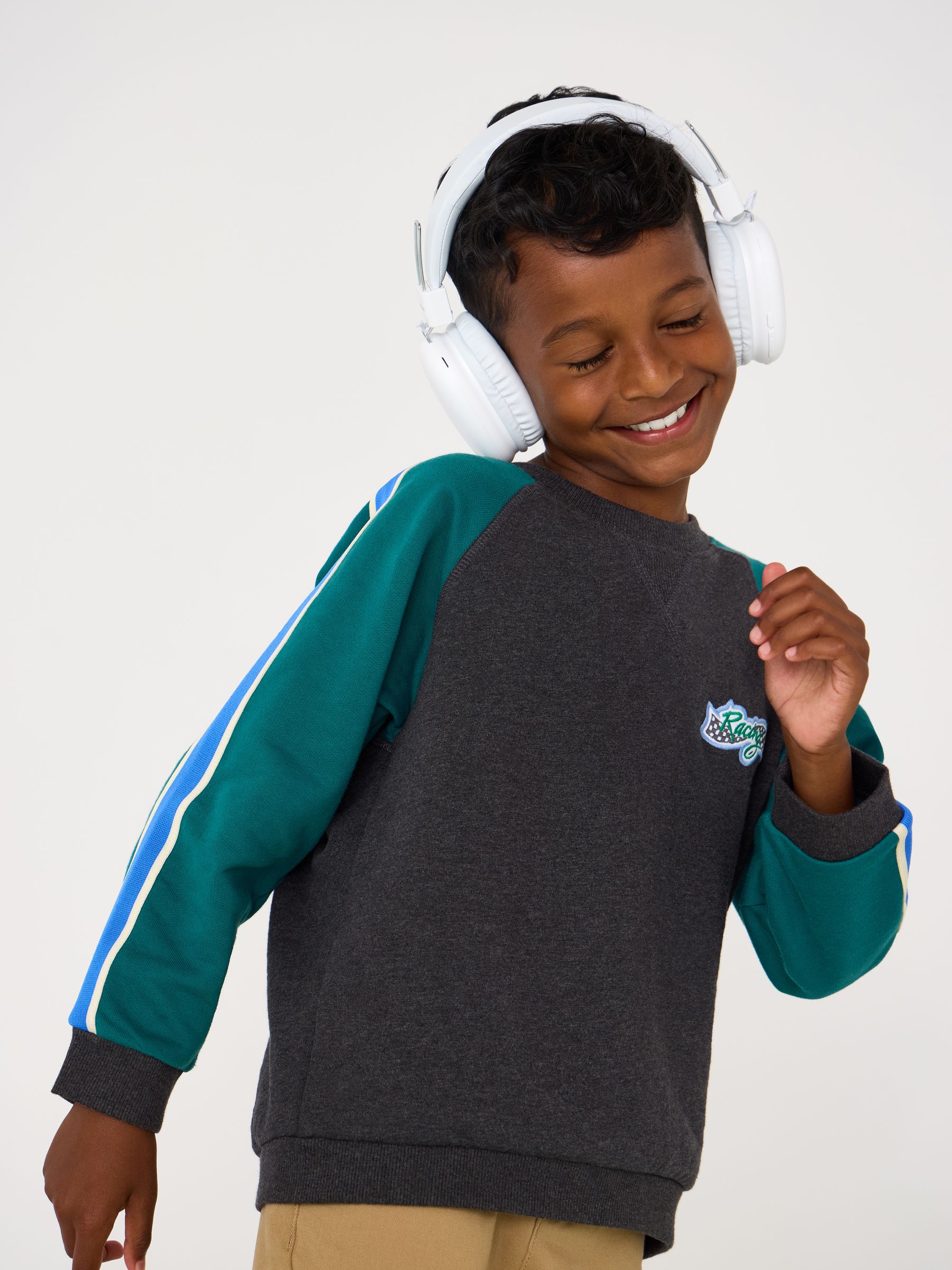 Grey Appliqué Drop Shoulder Sweatshirt - Image 3 of 4