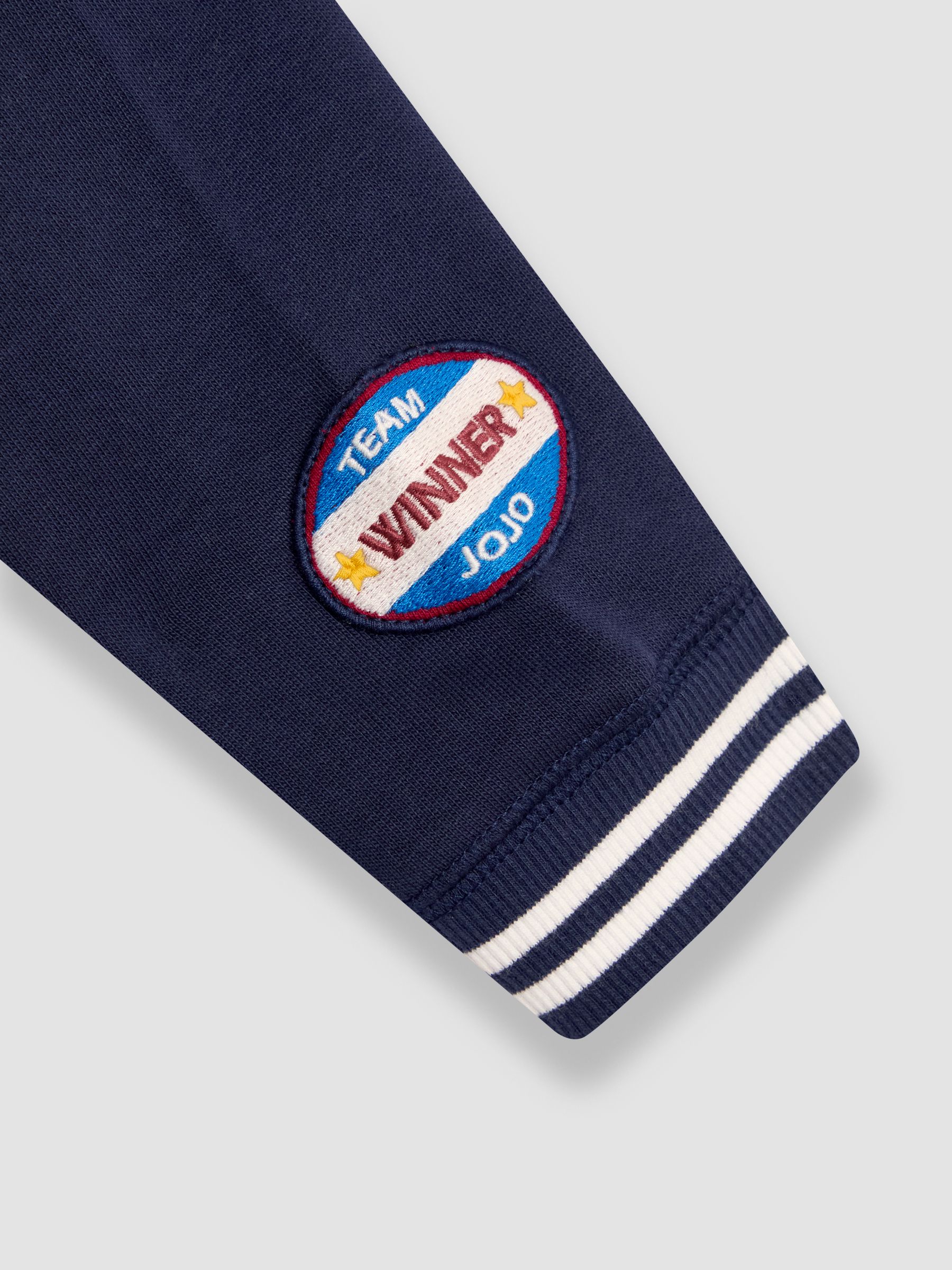 Navy Blue Varsity Half-Zip Sweatshirt - Image 4 of 4