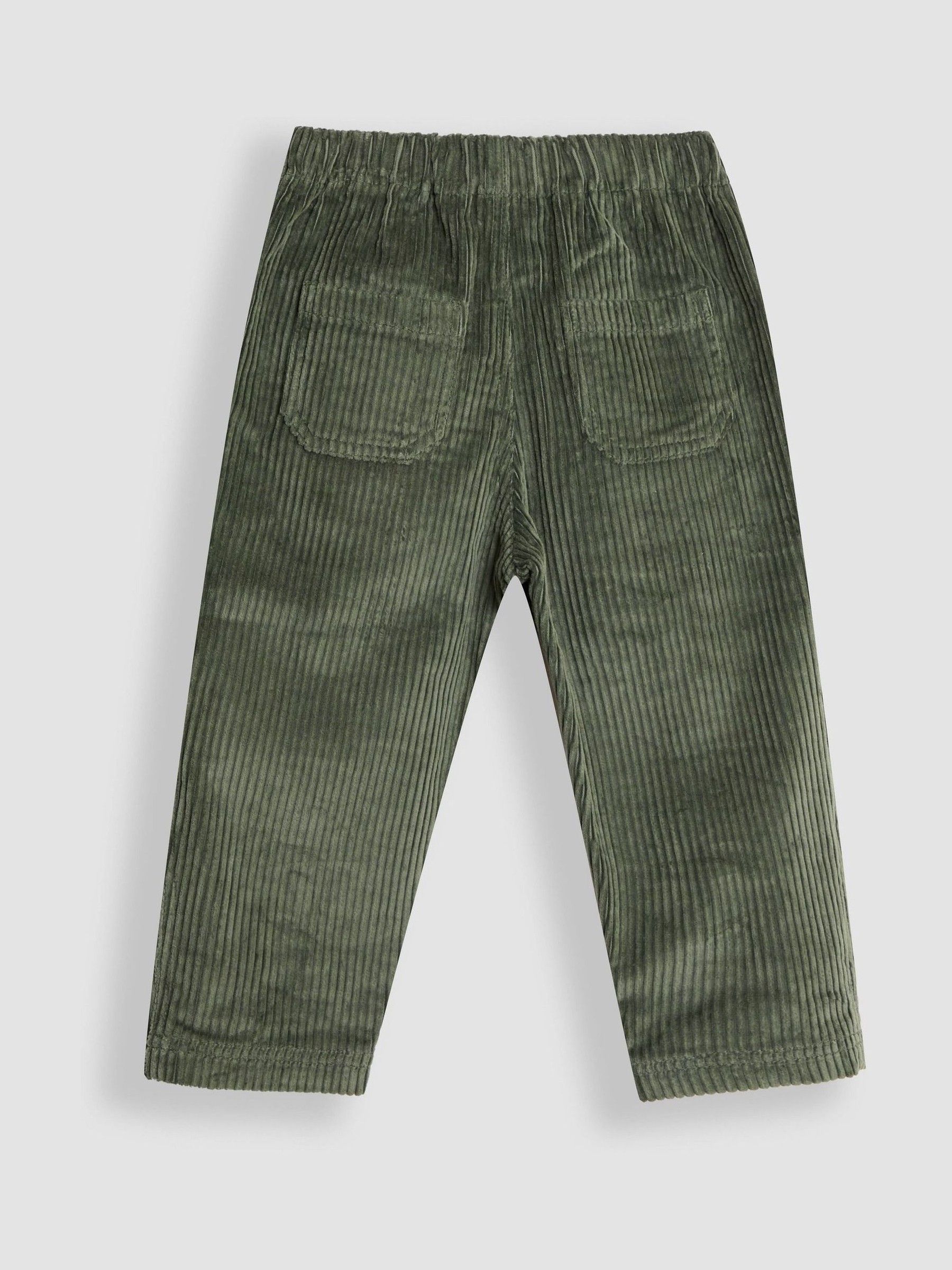 Khaki Green Cord Pull On Trousers - Image 2 of 4