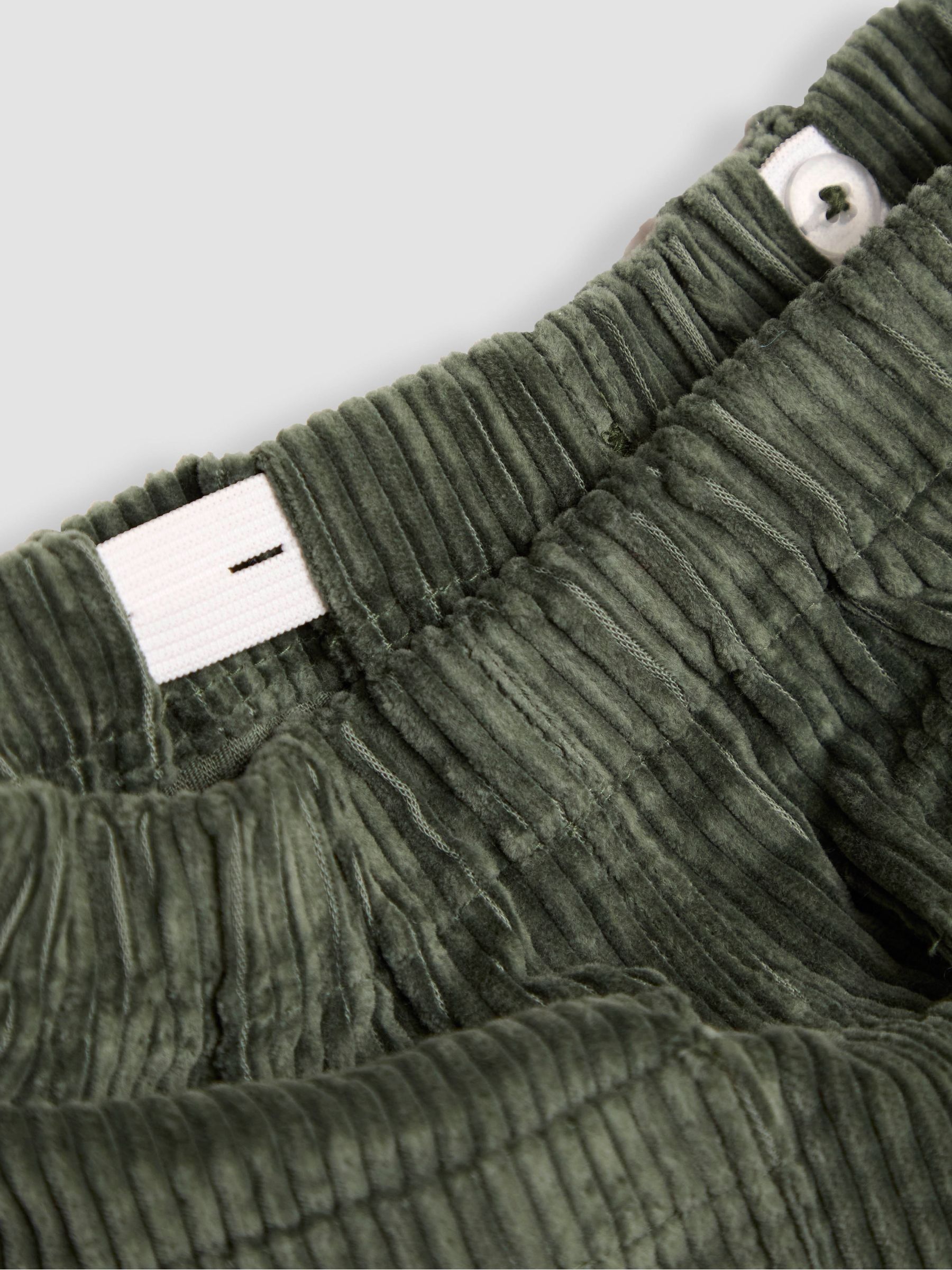 Khaki Green Cord Pull On Trousers - Image 4 of 4
