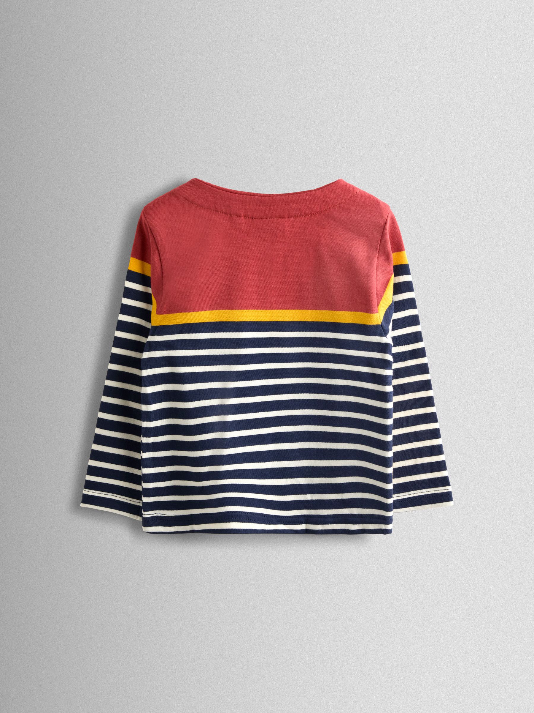 Navy Blue Highland Cow Stripe Top - Image 2 of 4