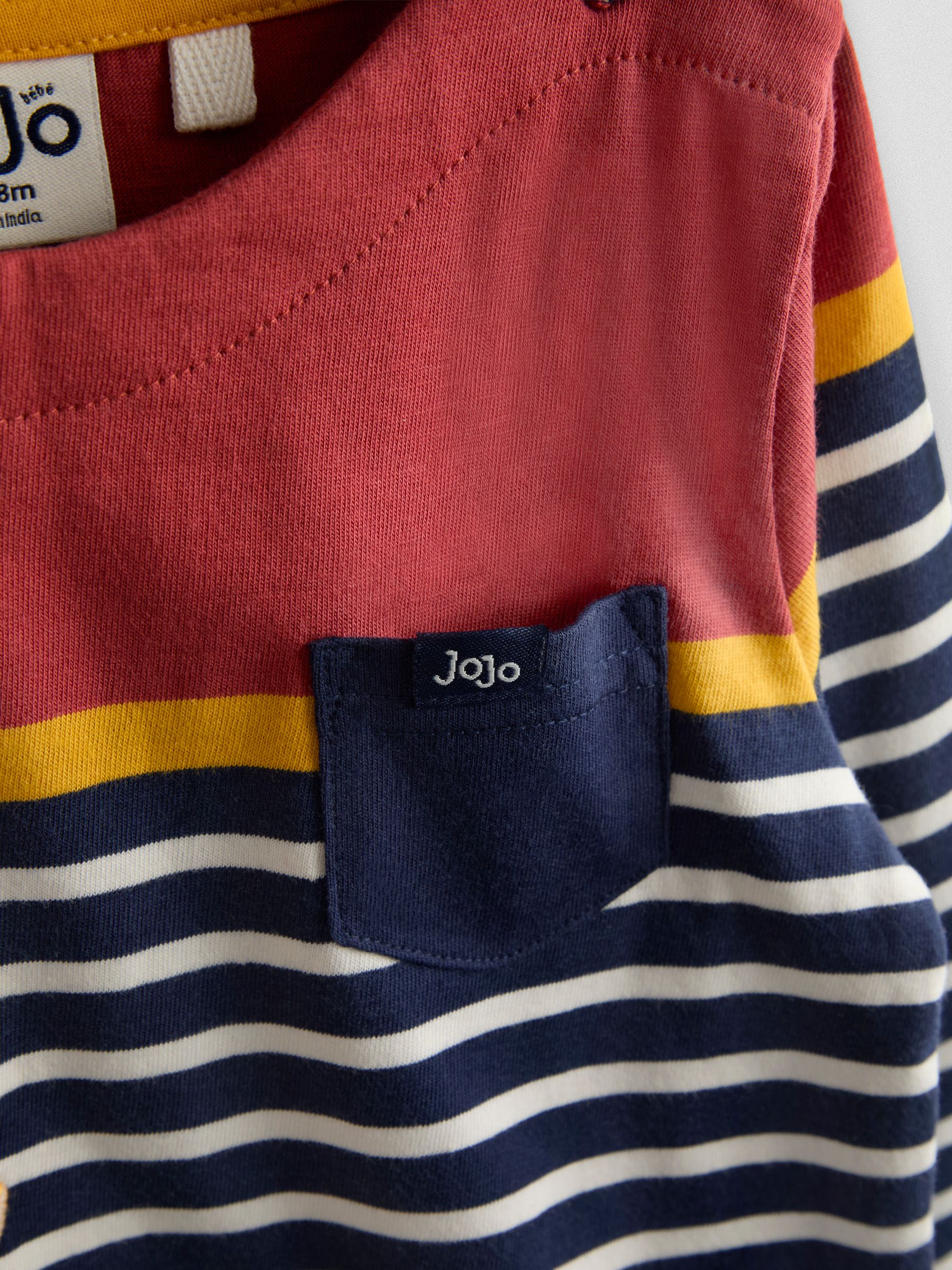 Navy Blue Highland Cow Stripe Top - Image 4 of 4