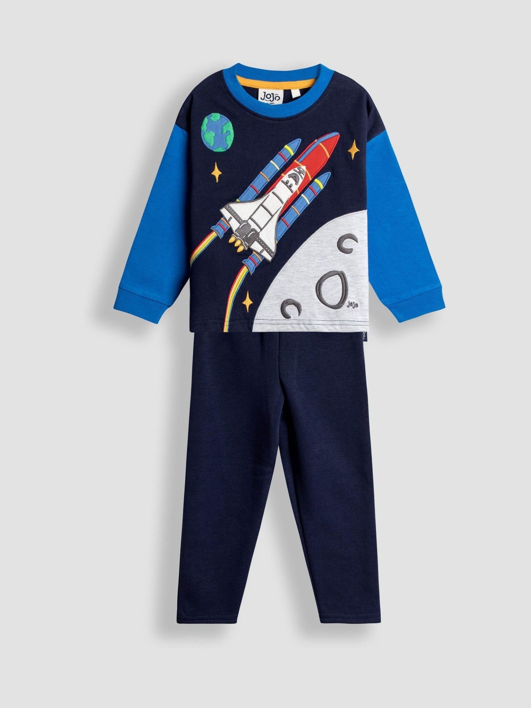 Navy Blue Rocket 2-Piece Top & Leggings Set - Image 3 of 8