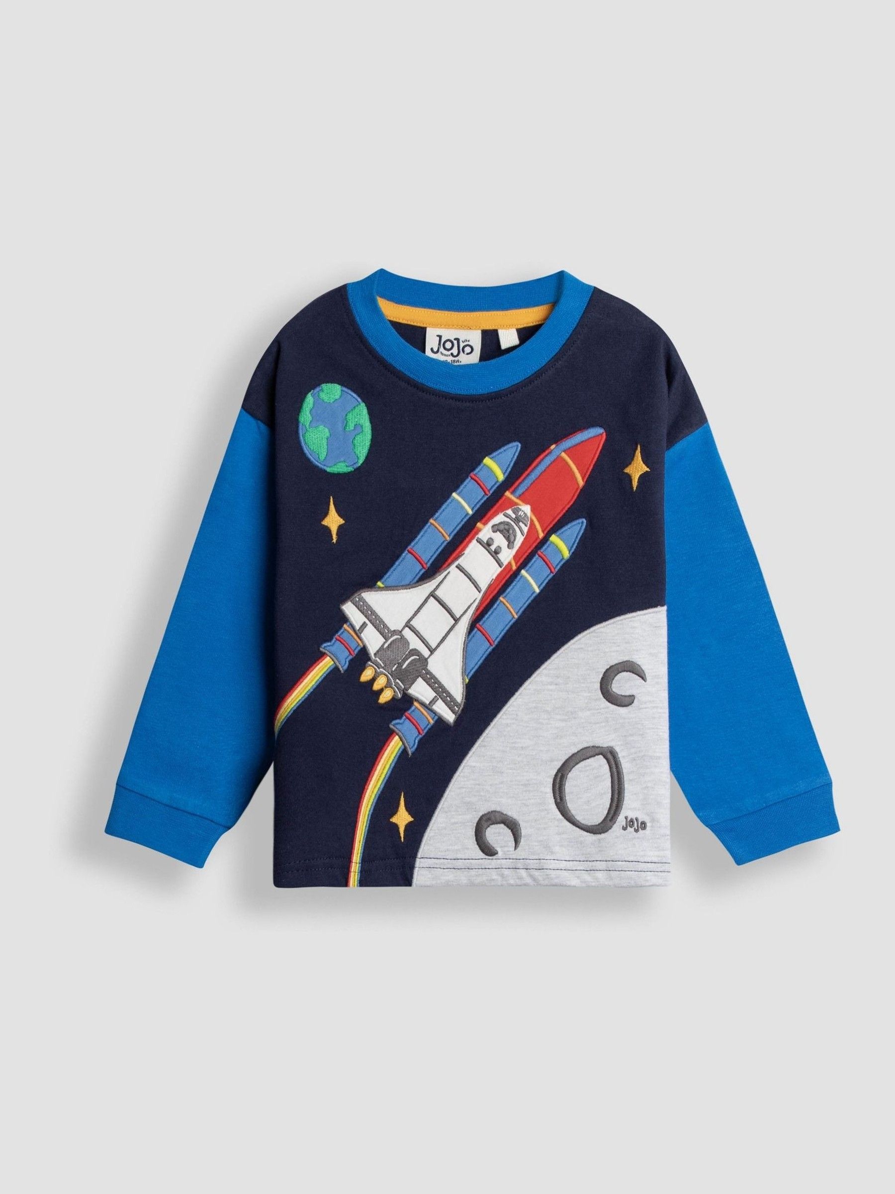 Navy Blue Rocket 2-Piece Top & Leggings Set - Image 4 of 8