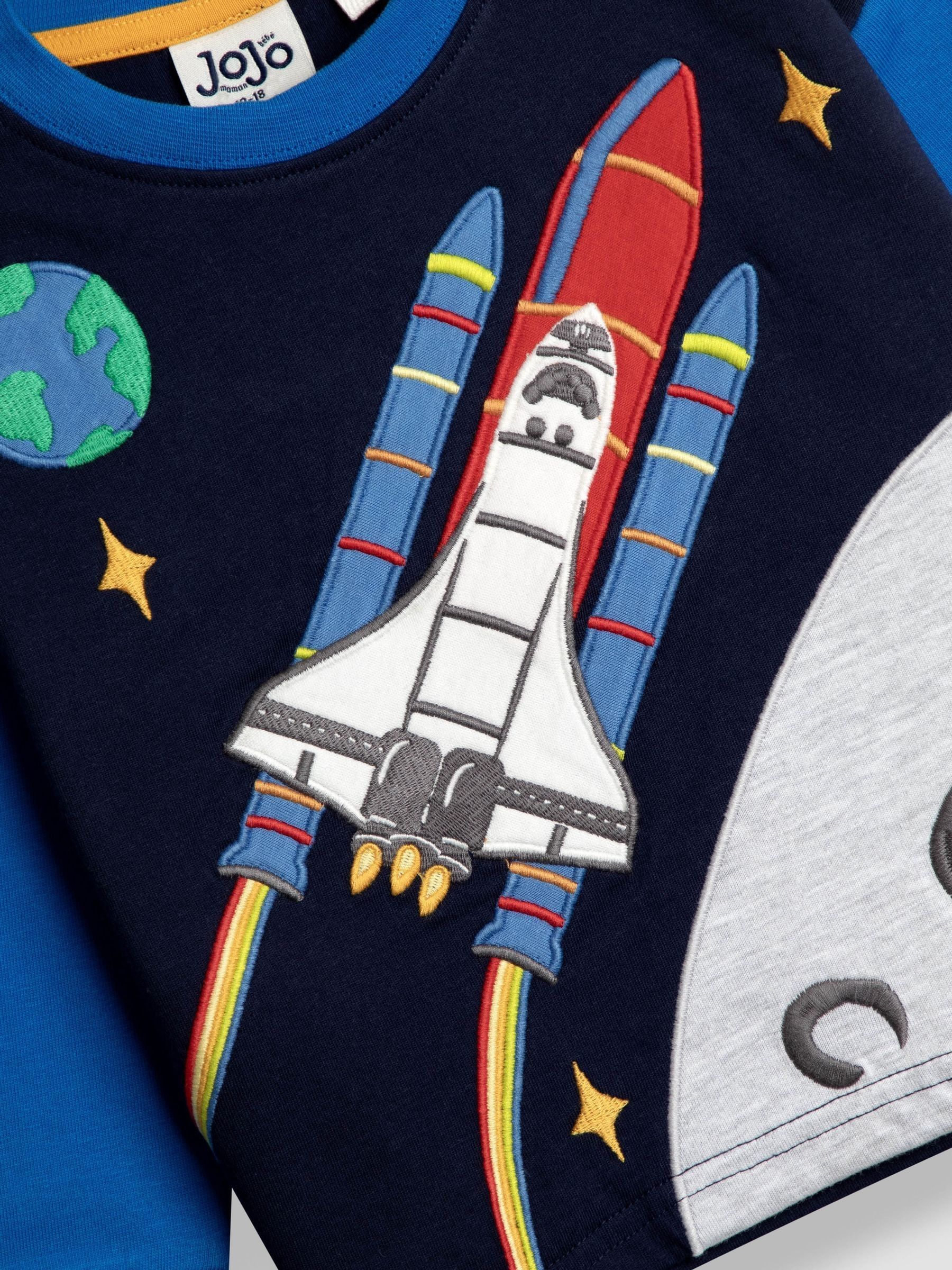 Navy Blue Rocket 2-Piece Top & Leggings Set - Image 5 of 8