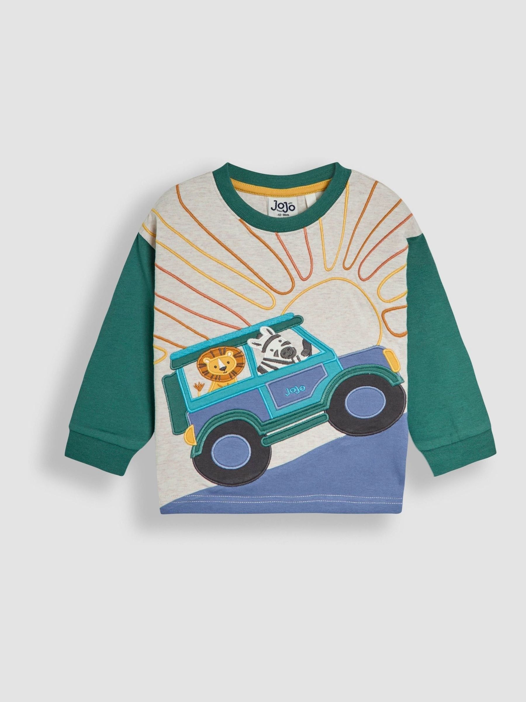 Dark Green Appliqué Top - Image 1 of 3