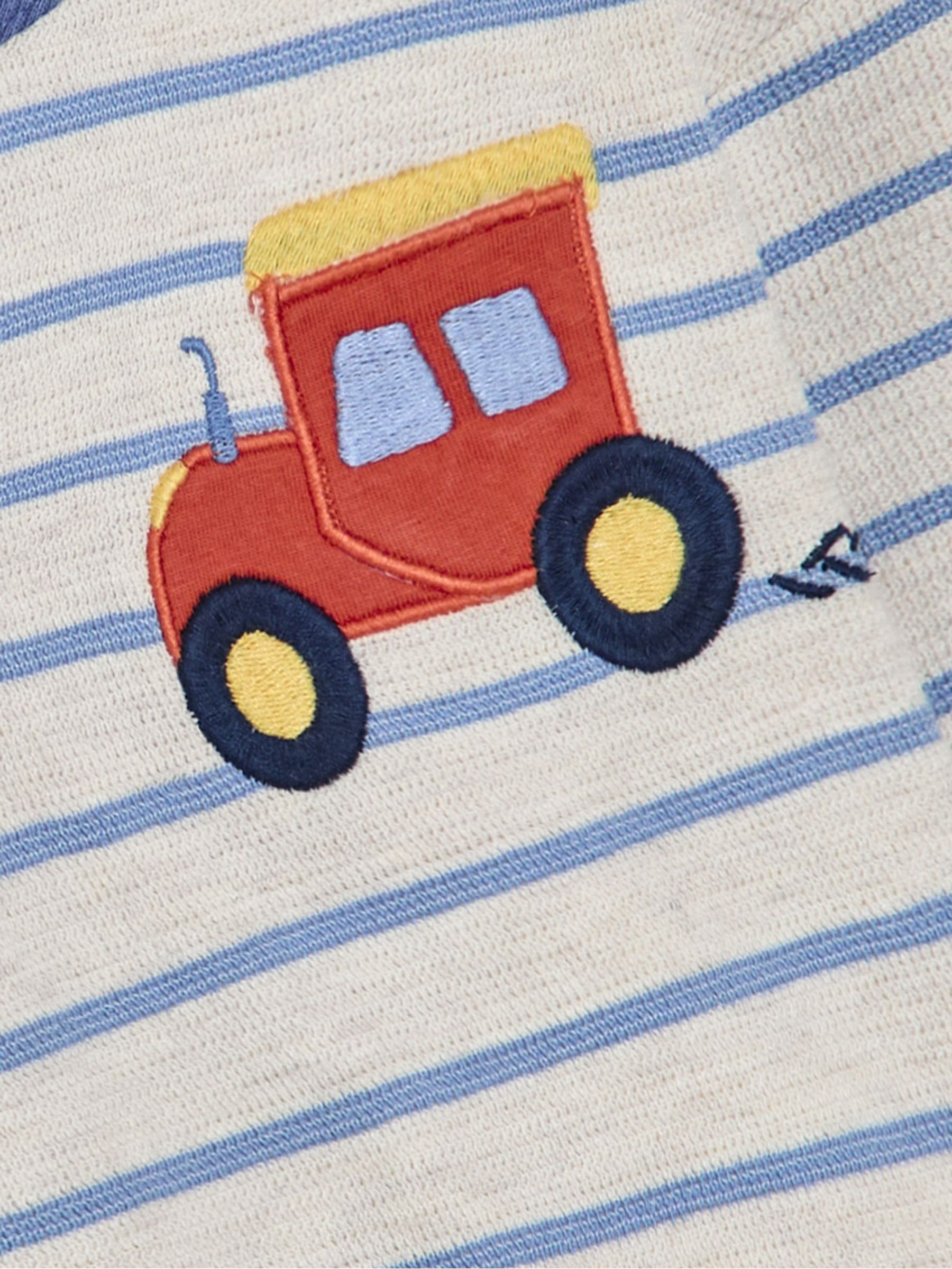 Blue Tractor Appliqué Pocket Top - Image 3 of 3