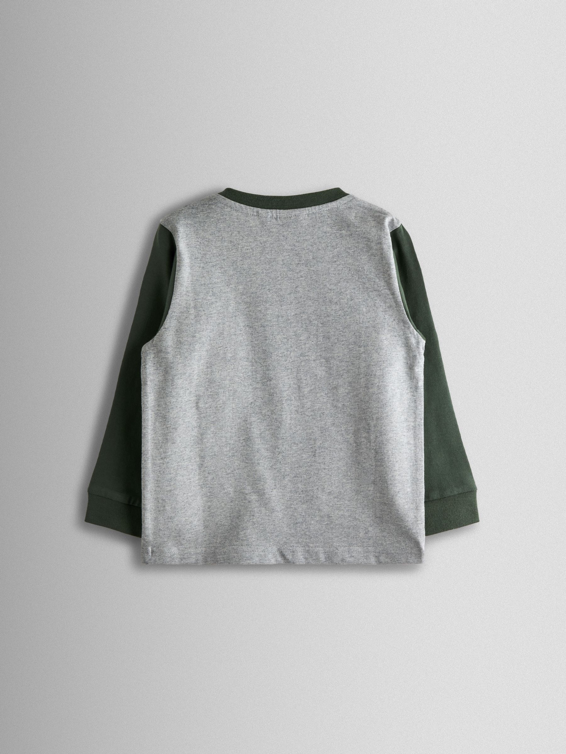 Khaki Green Lets Go Explore Appliqué Top - Image 2 of 4 Khaki Green Lets Go Explore Appliqué Top - Image 2 of 4