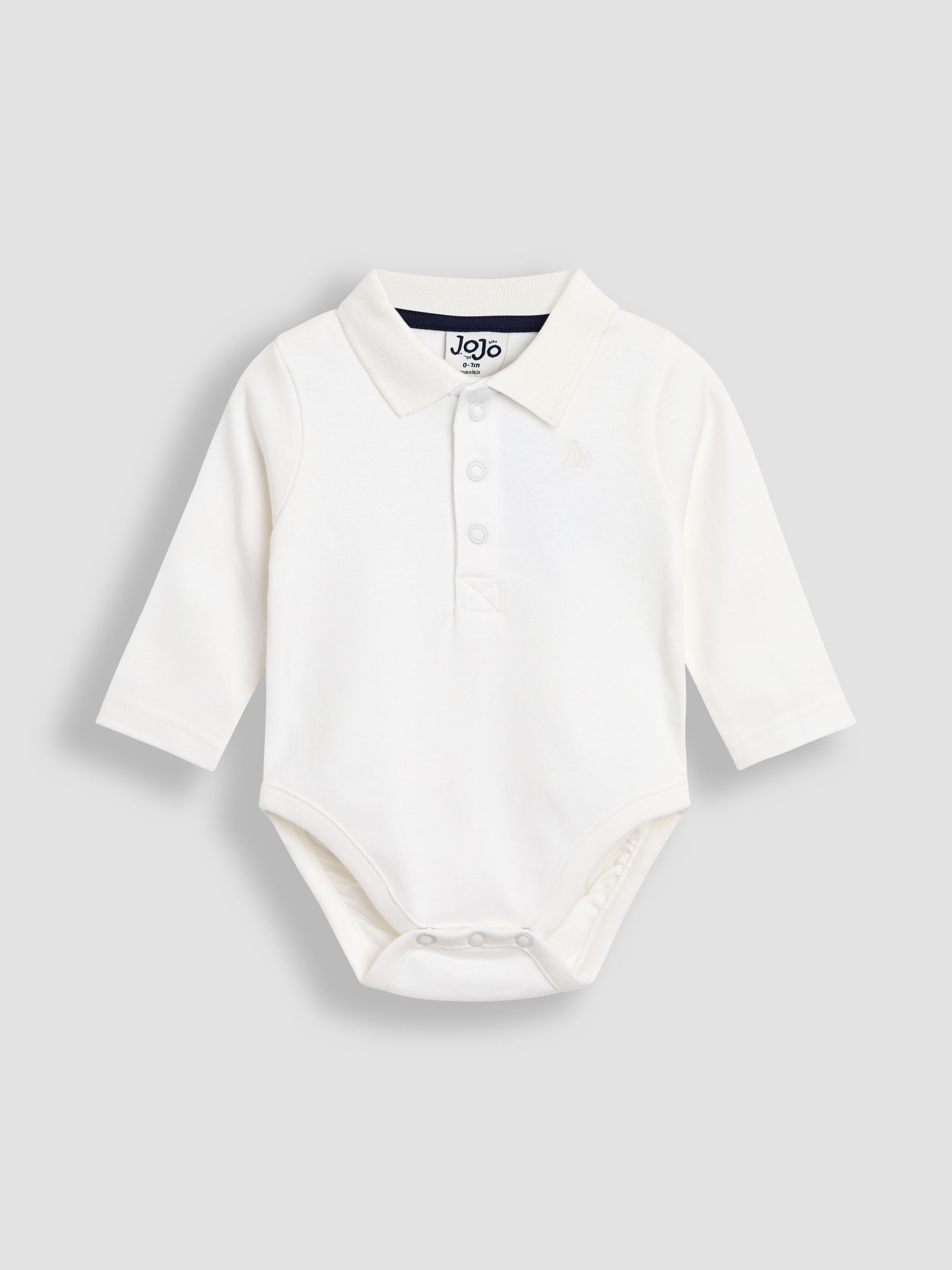 Navy Blue 2-Pack Plain Long Sleeve Polo Shirt Bodies - Image 4 of 6