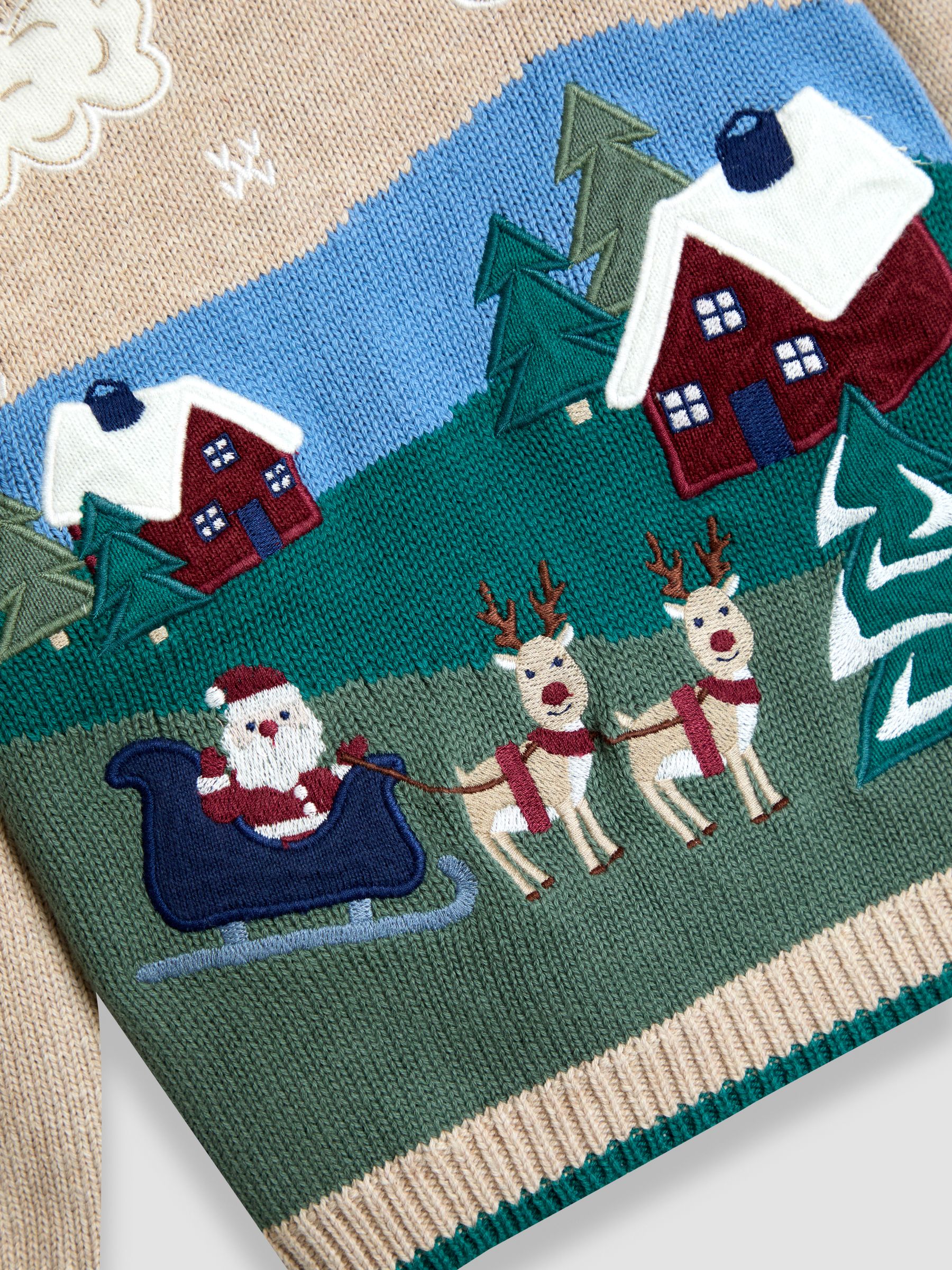 Natural Christmas Scene Jumper - Image 3 of 3