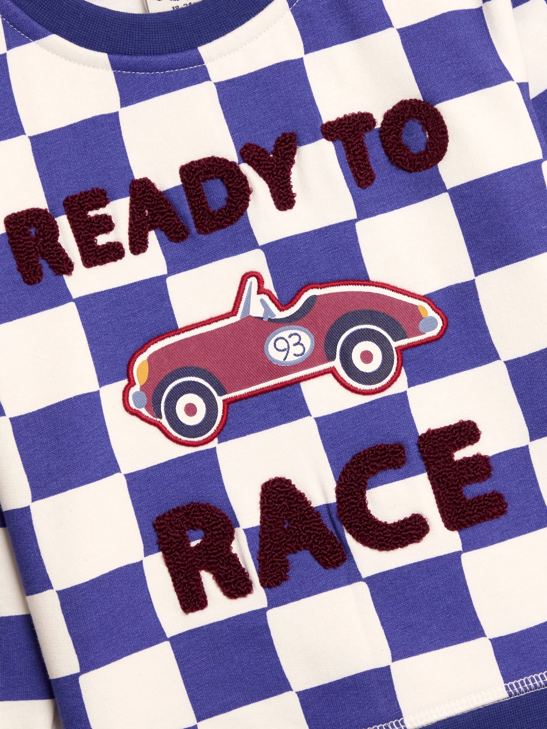 Blue Ready to Race Appliqué Sweatshirt - Image 3 of 3
