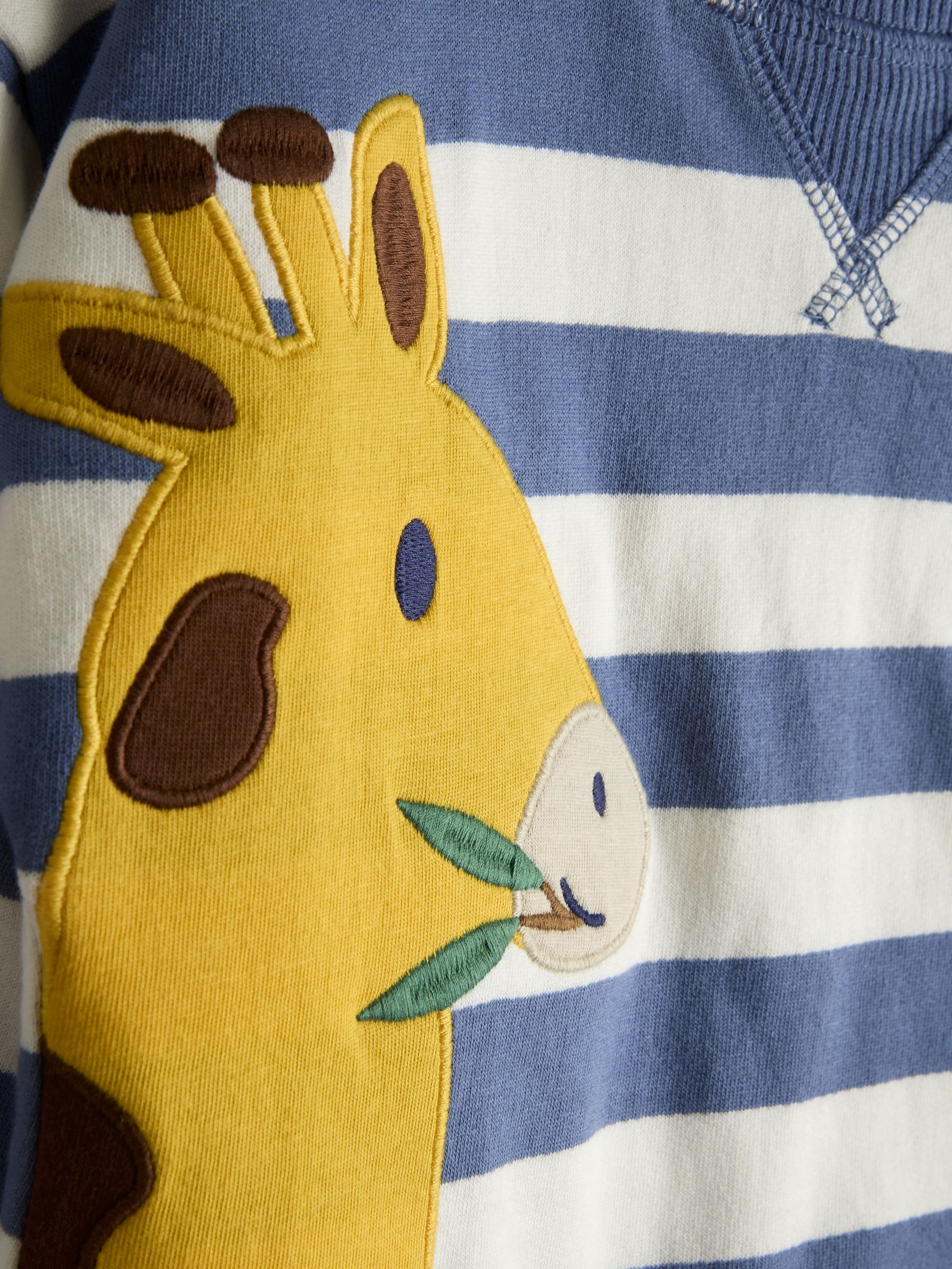 Indigo Blue Giraffe Appliqué Sweatshirt - Image 3 of 3