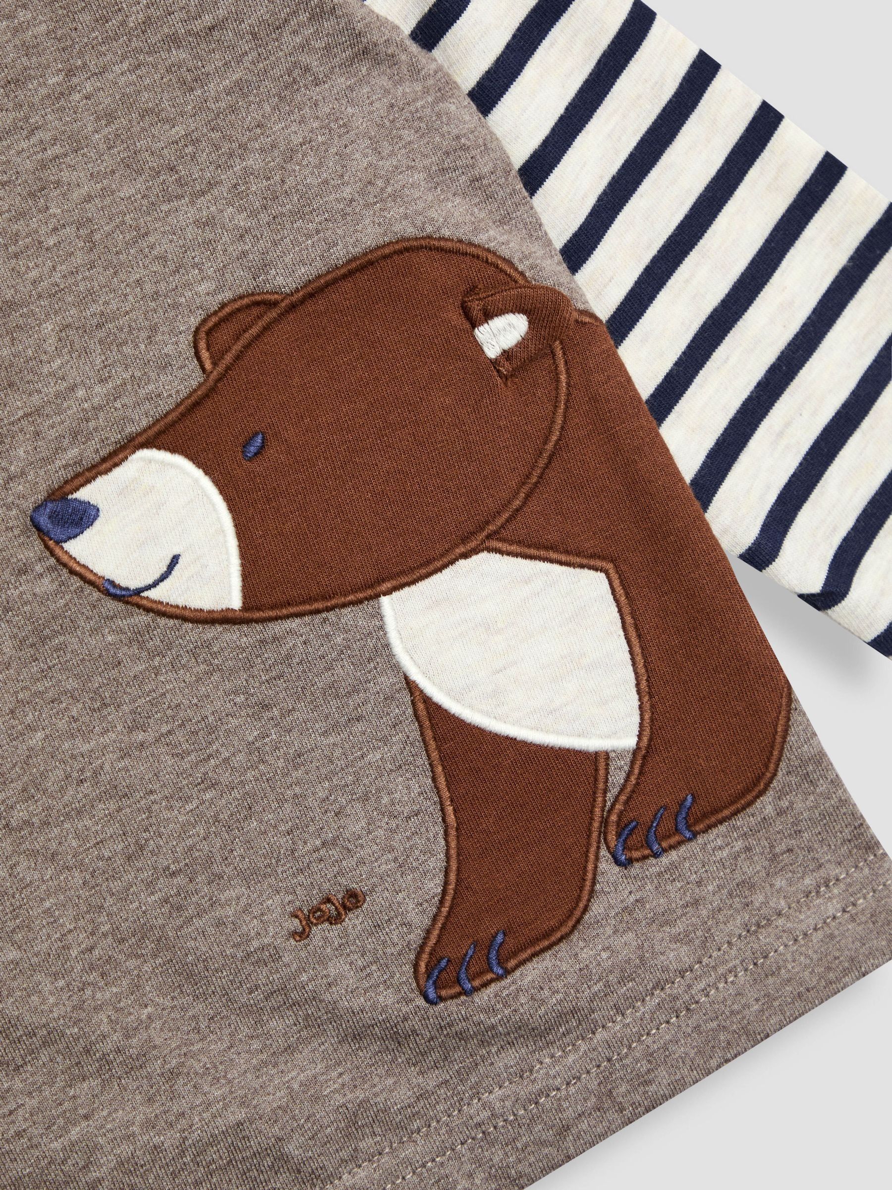 Brown Bear Mock Sleeve Appliqué Top - Image 3 of 4