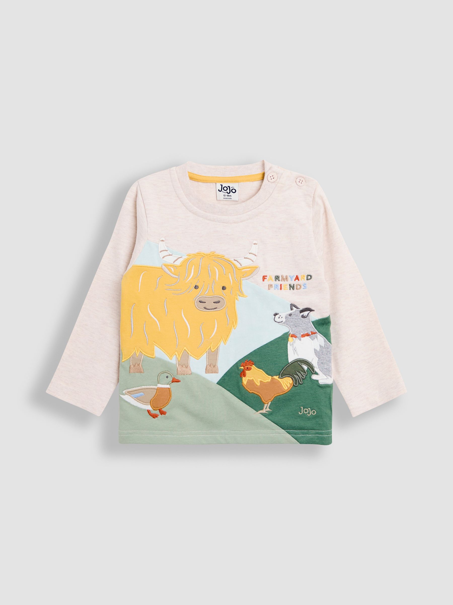 Natural Appliqué Scene Top - Image 1 of 3