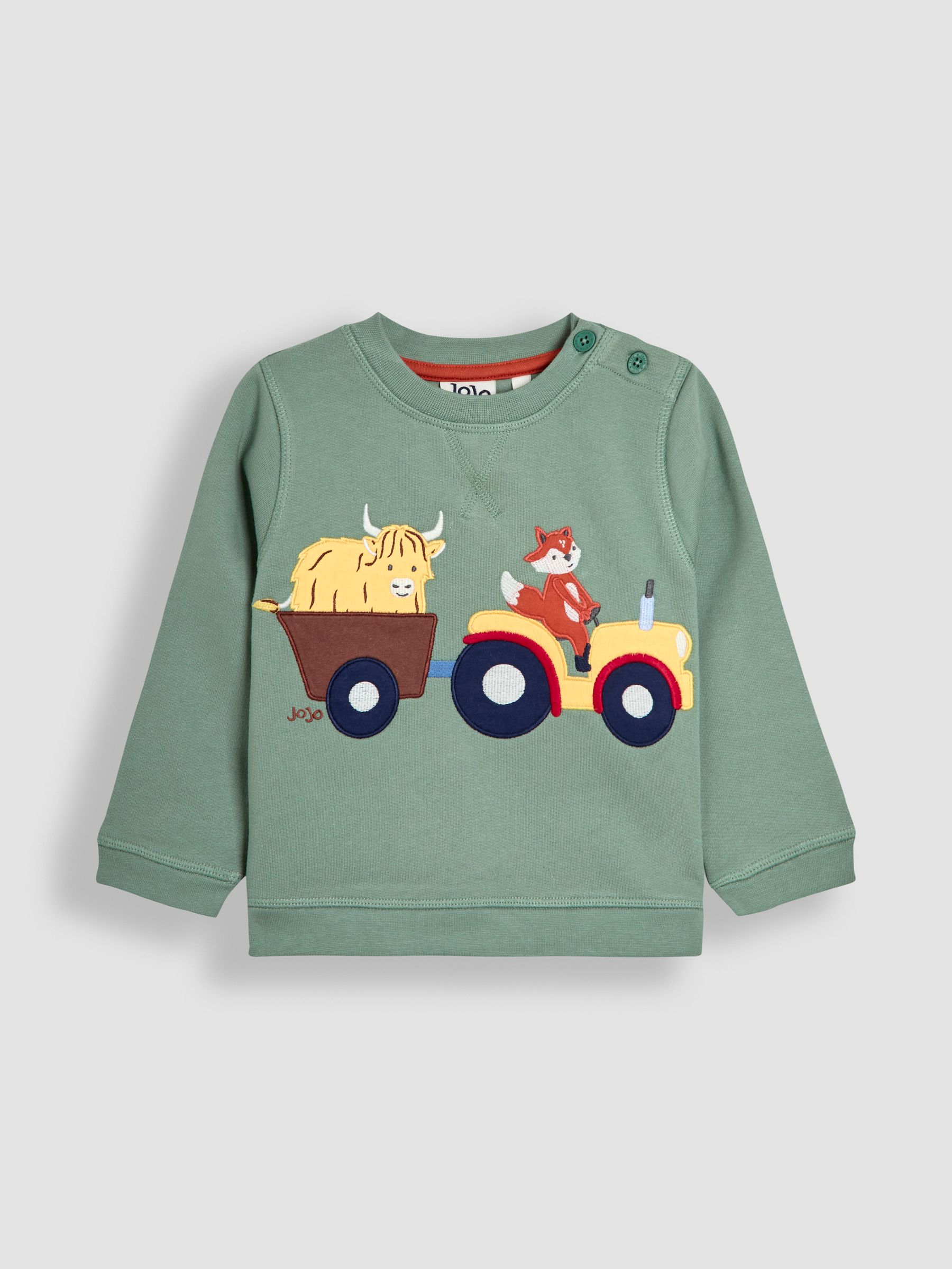 Green Appliqué Sweatshirt - Image 1 of 3