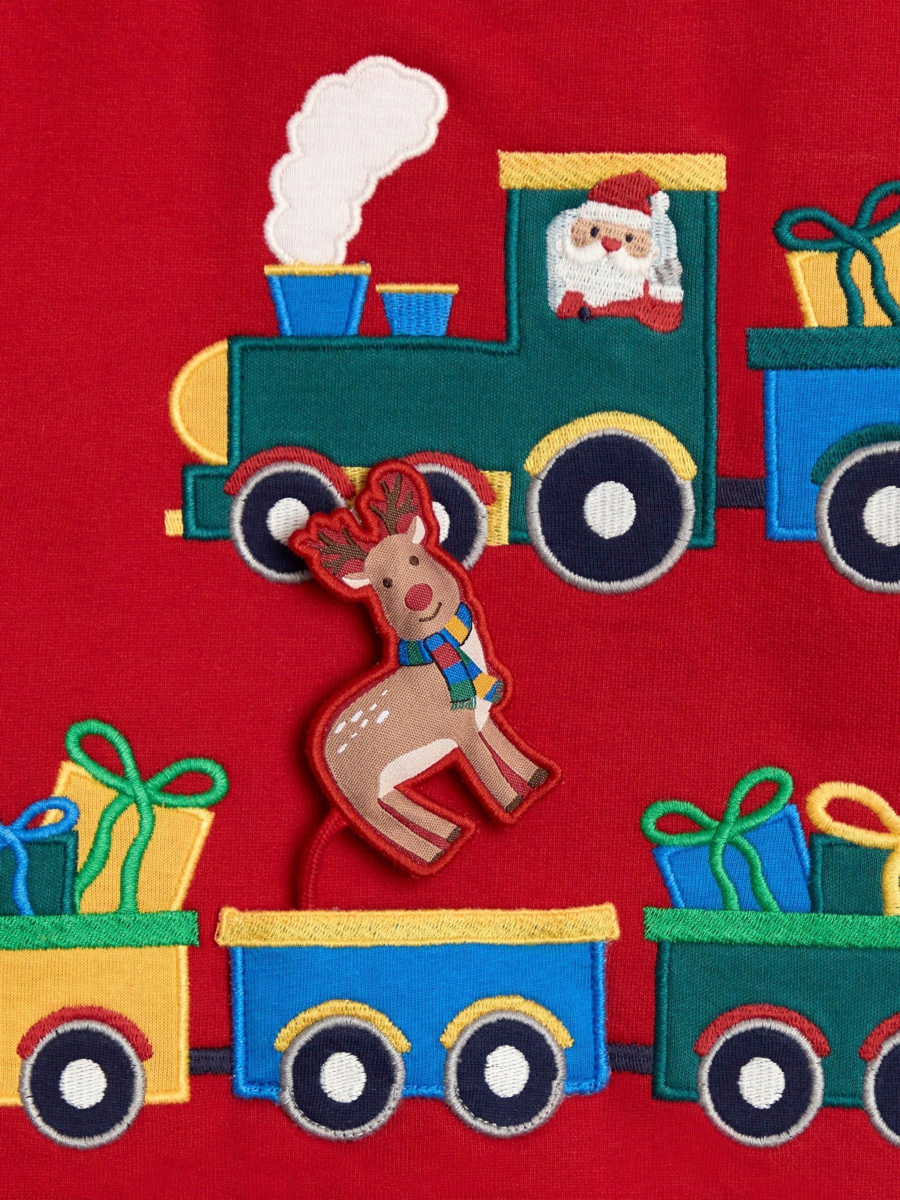 Red Christmas Train Appliqué Sweatshirt - Image 2 of 3
