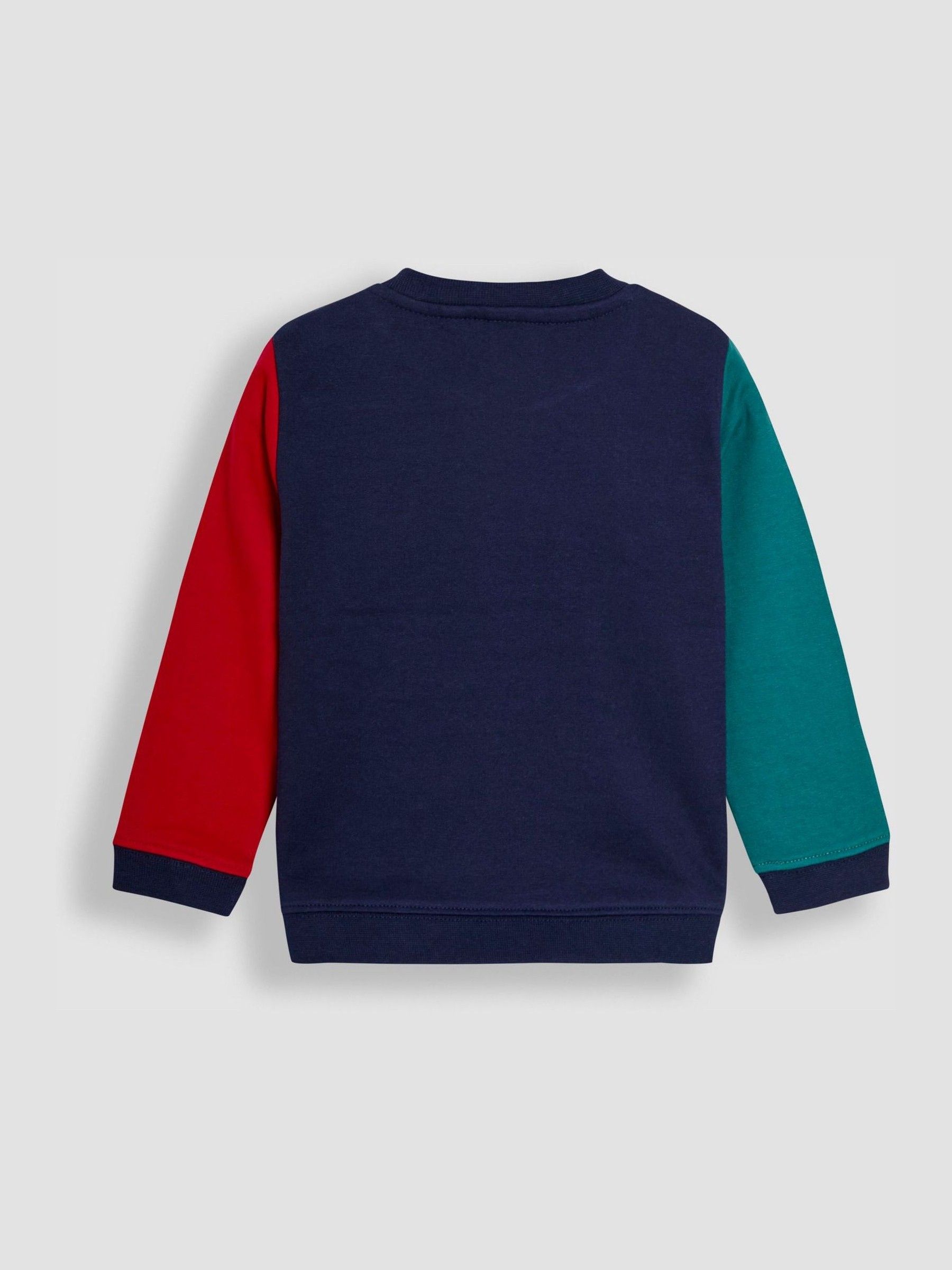 Navy Blue Christmas Snails Appliqué Sweatshirt - Image 3 of 4