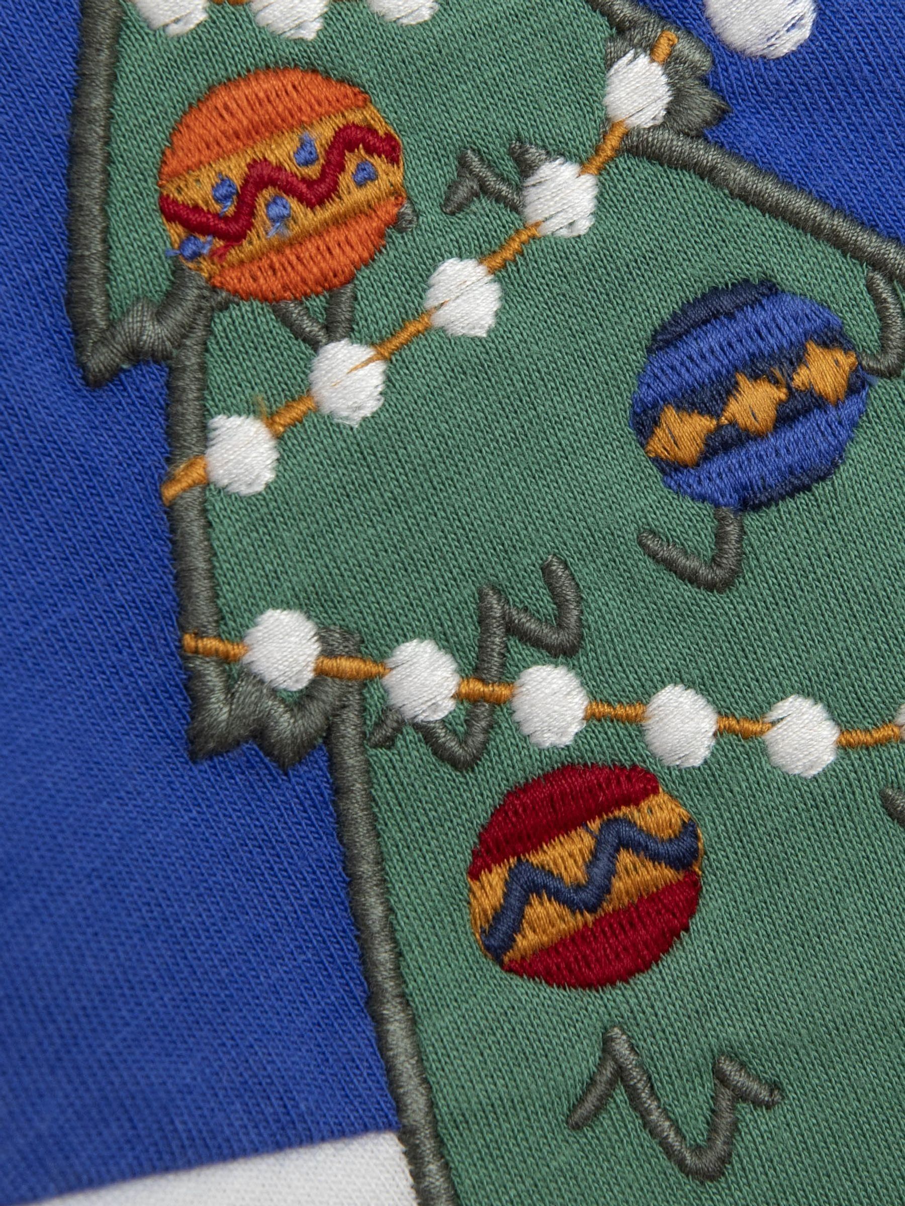 Blue Snail Christmas Scene Appliqué Top - Image 5 of 5