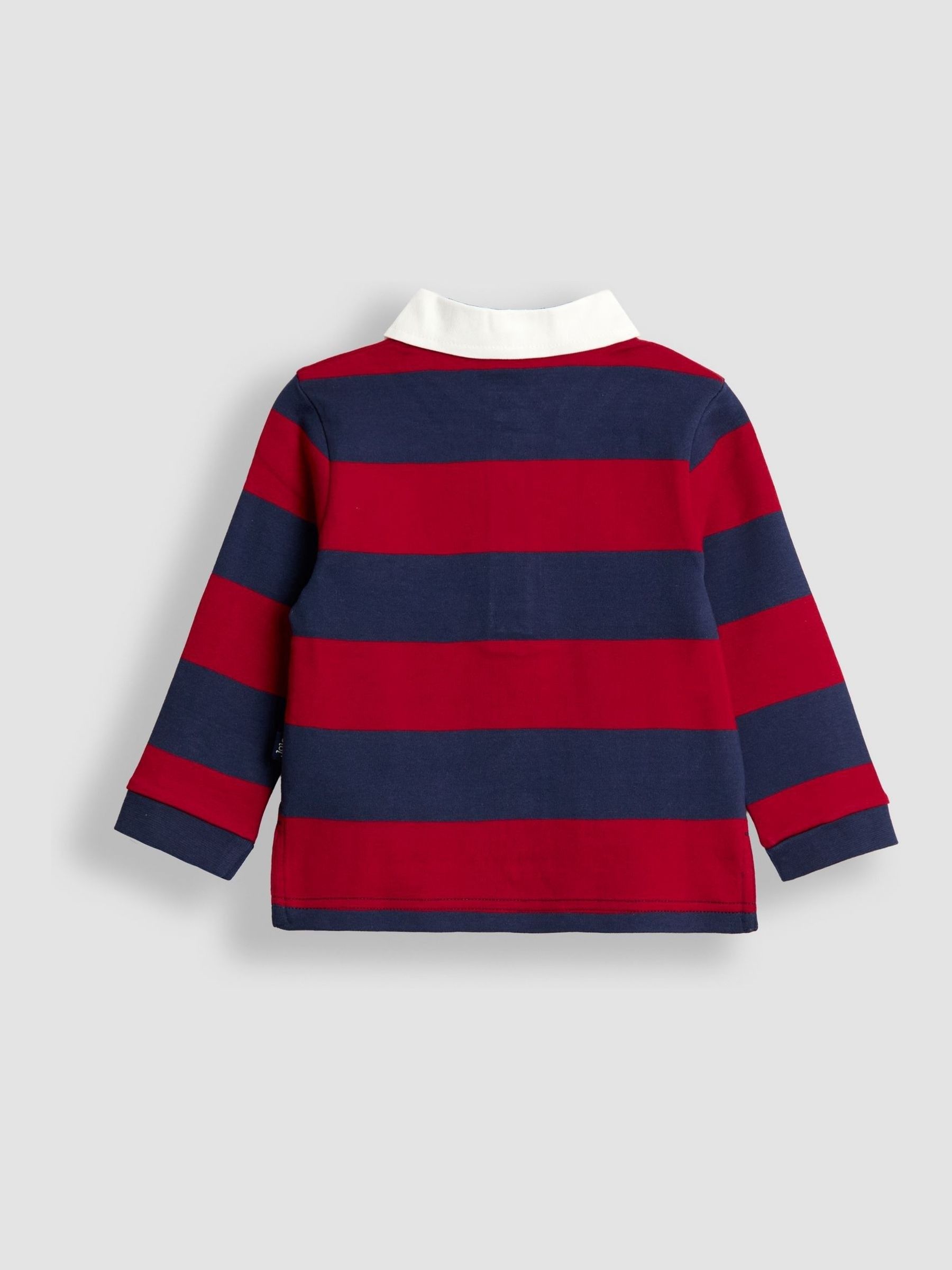 Light Red Classic Stripe Rugby Top - Image 2 of 3
