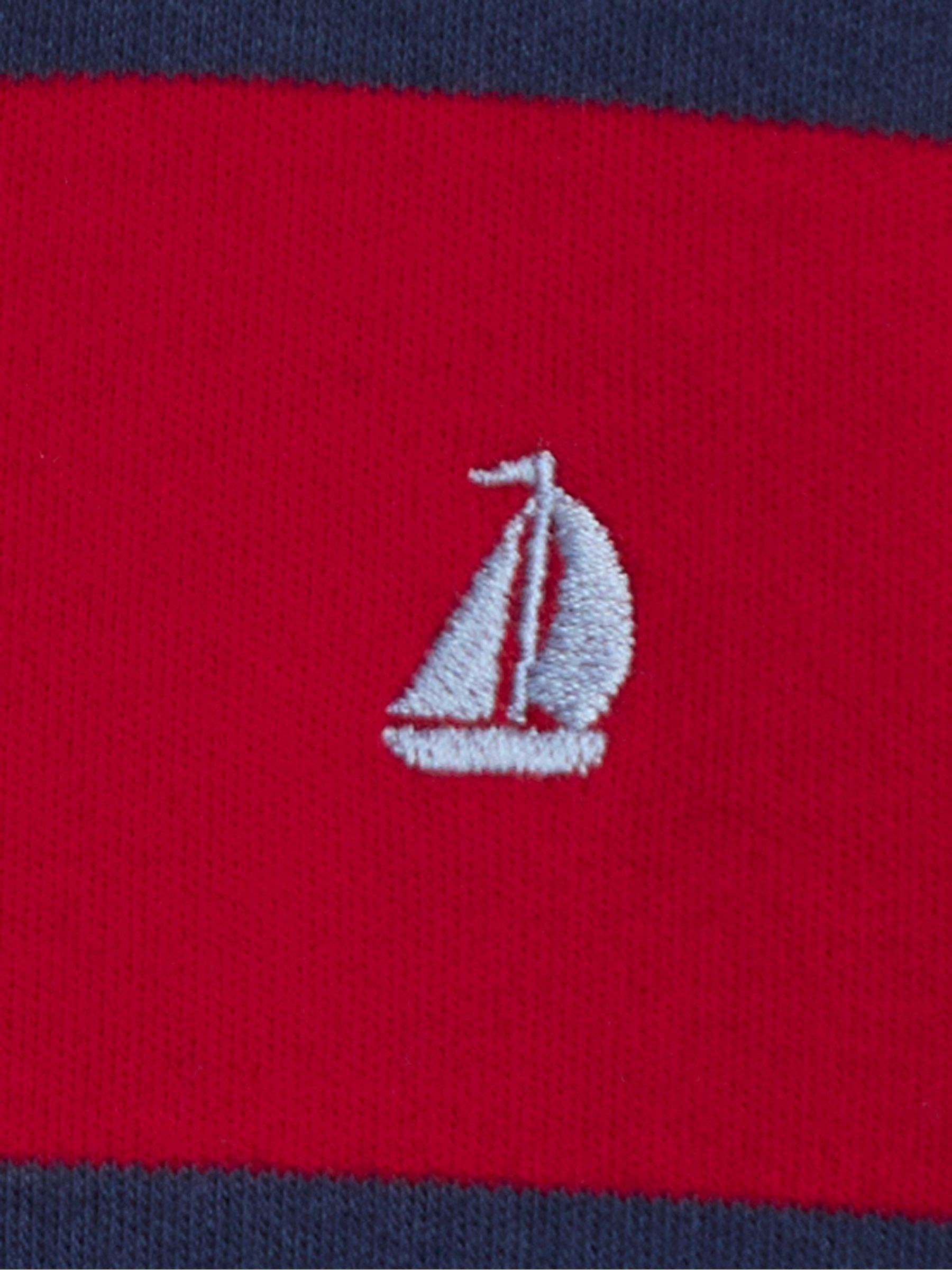 Light Red Classic Stripe Rugby Top - Image 3 of 3