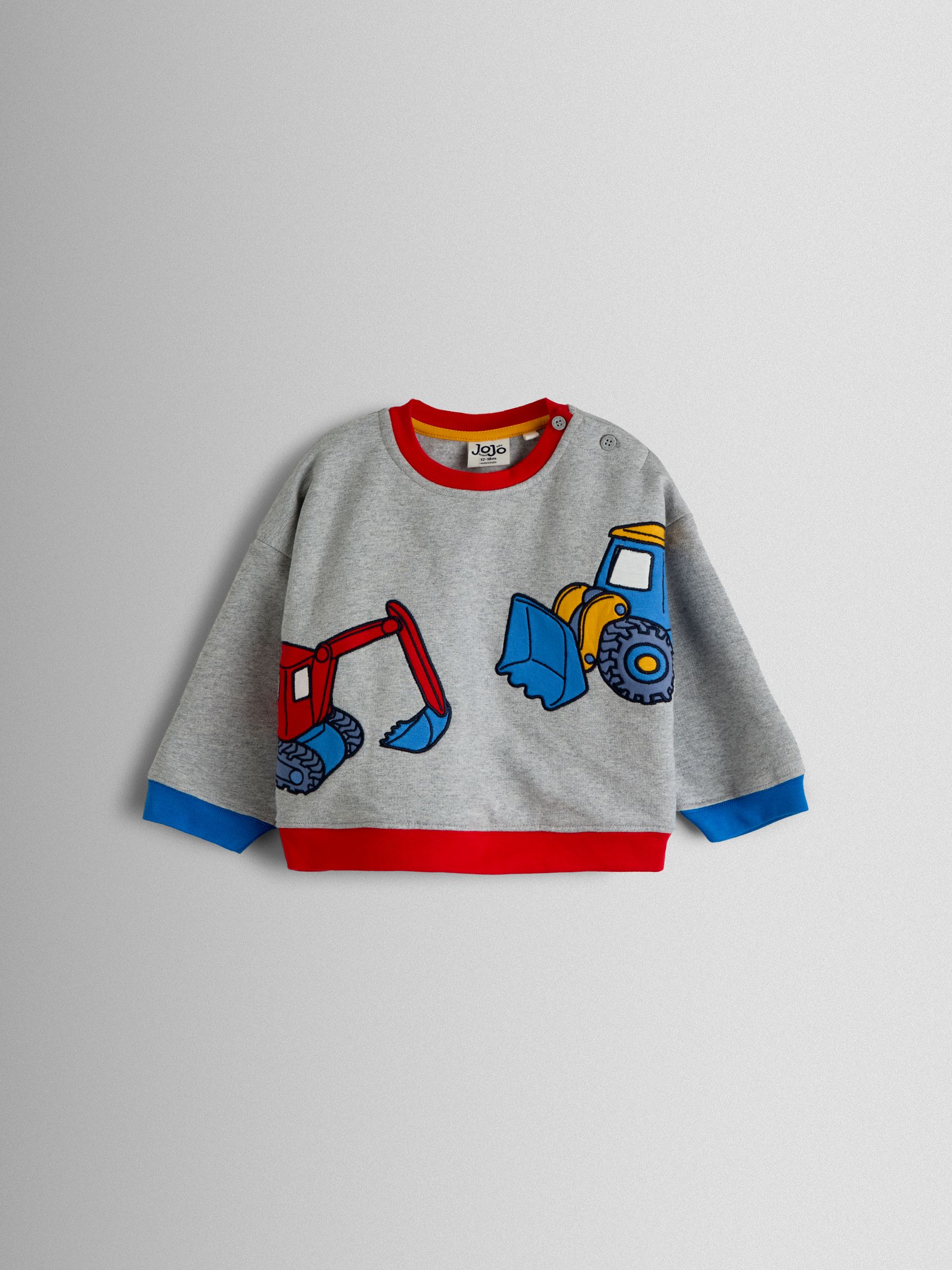 Light Grey Applique Sweatshirt - Image 1 of 3 Light Grey Applique Sweatshirt - Image 1 of 3