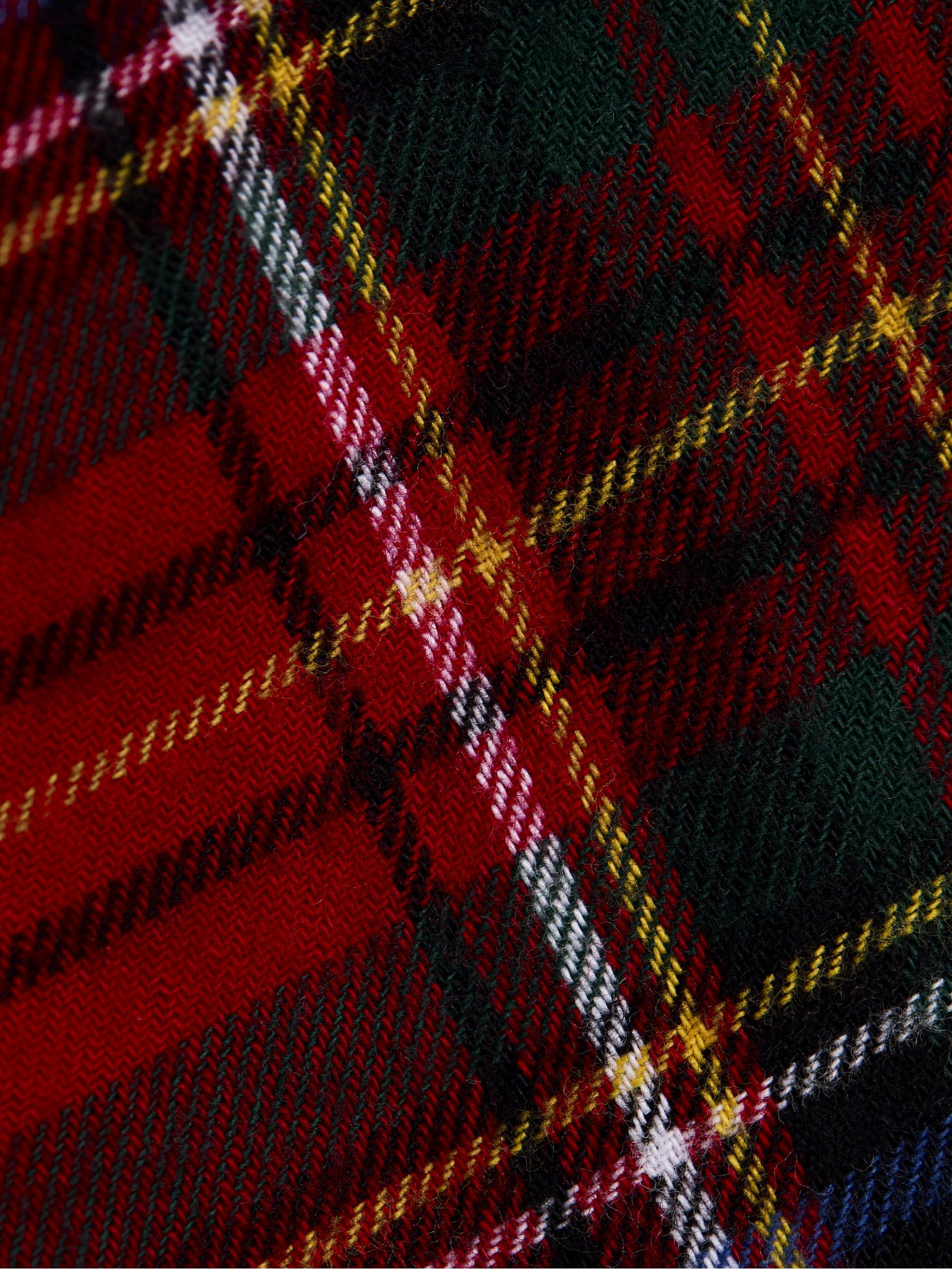 Red Embroidered Check Christmas Shirt - Image 4 of 4