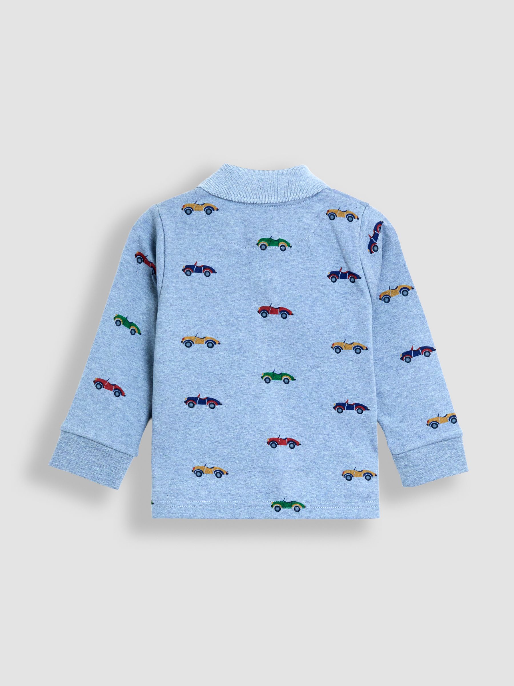 Blue Printed Polo Shirt - Image 2 of 3