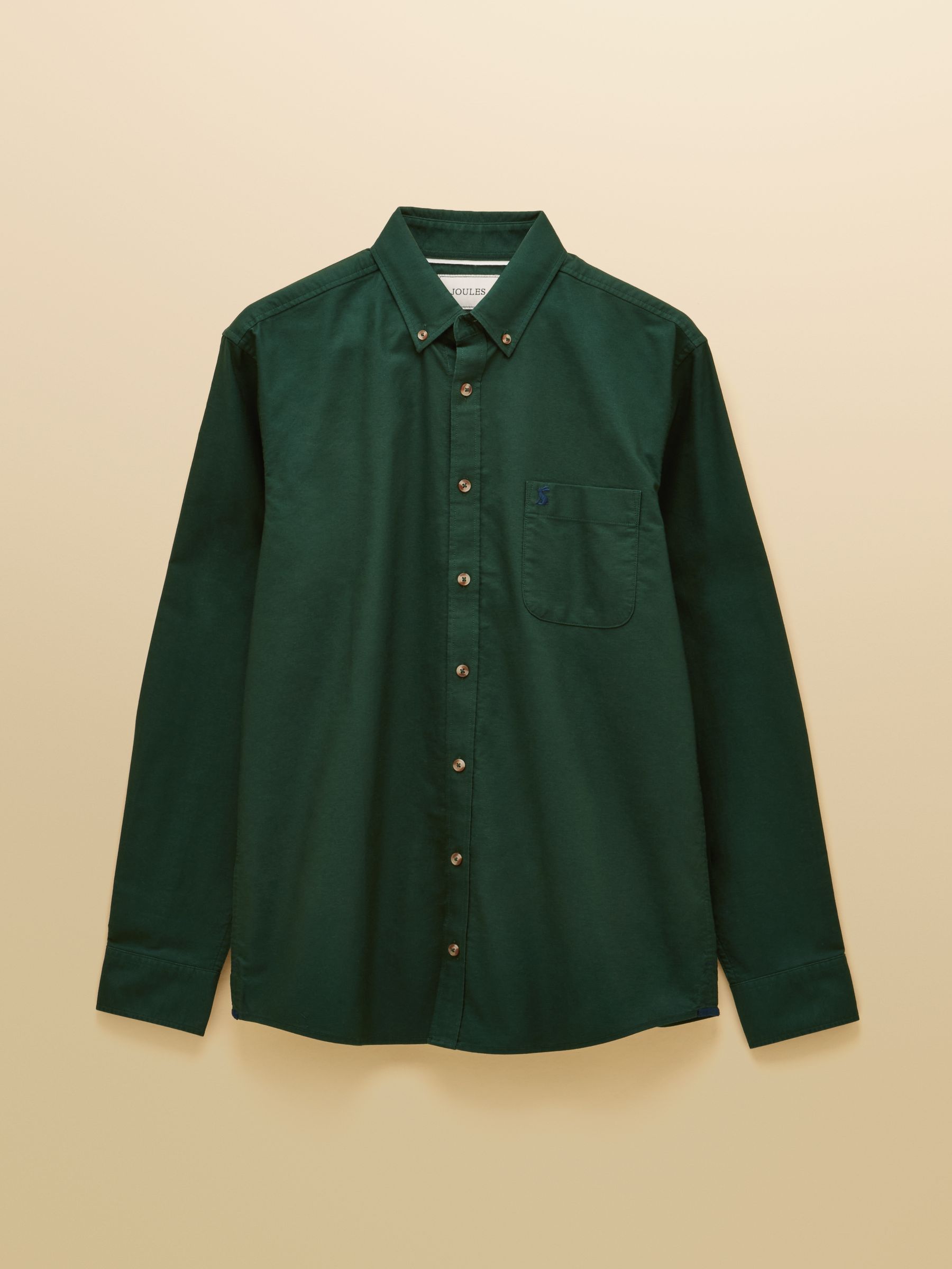 Oxford Classic Fit Dark Green Long Sleeve Cotton Shirt - Image 10 of 10 Oxford Classic Fit Dark Green Long Sleeve Cotton Shirt - Image 10 of 10