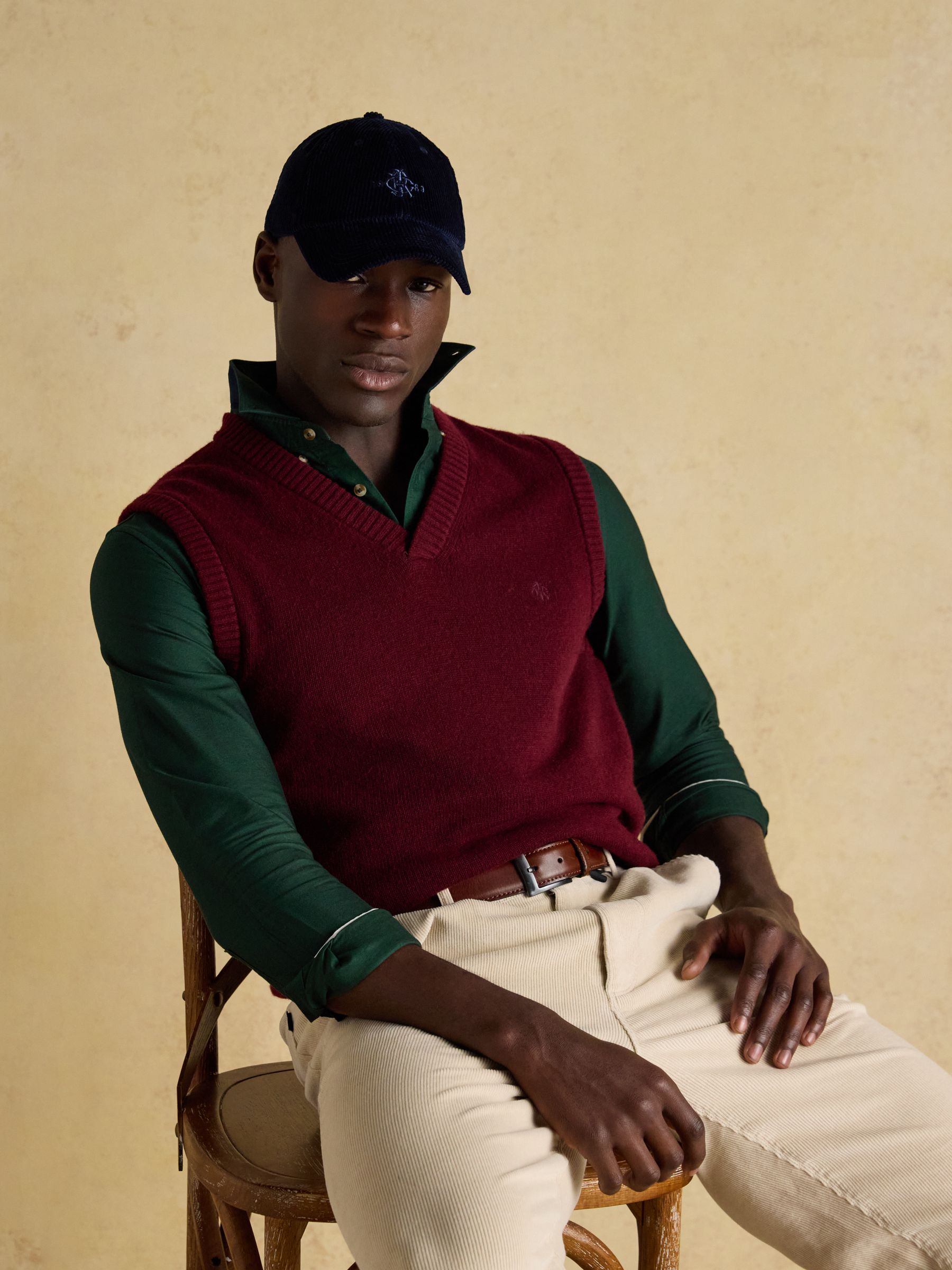 Oxford Classic Fit Dark Green Long Sleeve Cotton Shirt - Image 6 of 10