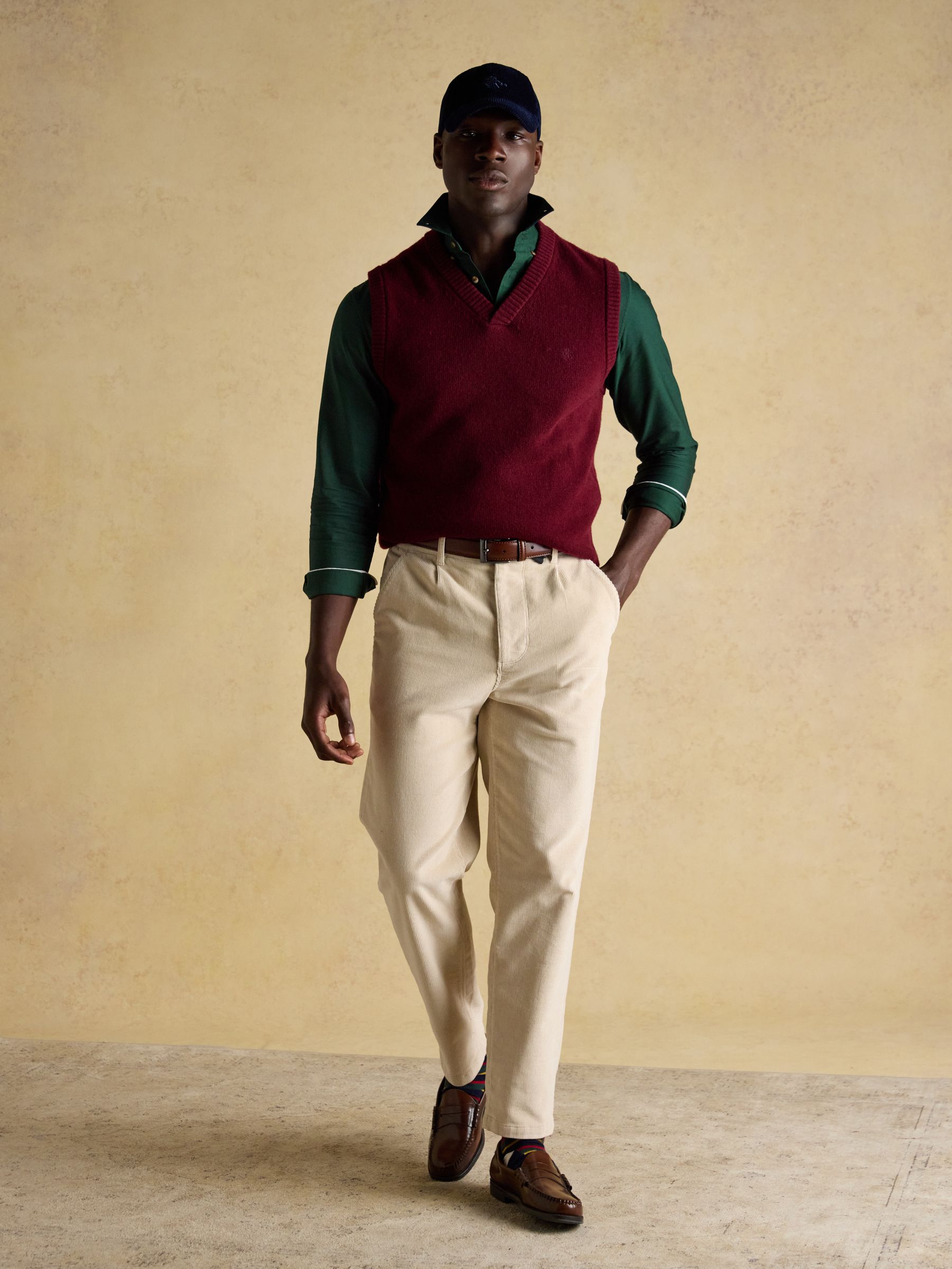 Oxford Classic Fit Dark Green Long Sleeve Cotton Shirt - Image 9 of 10