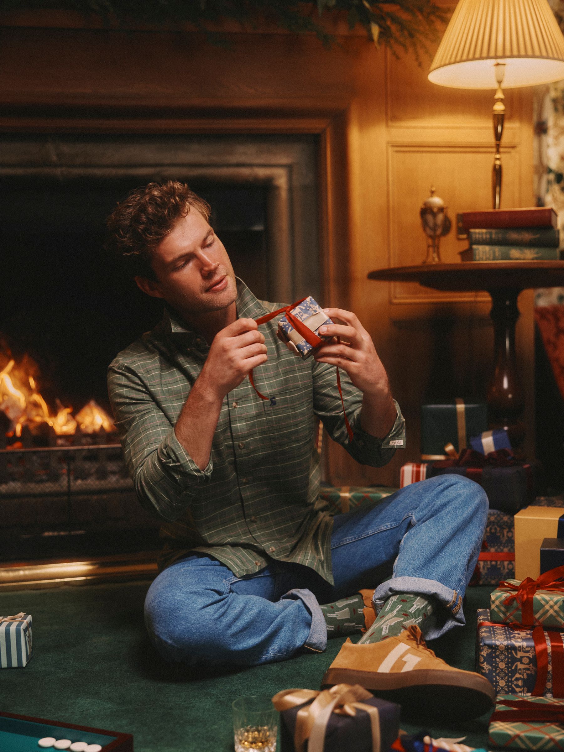 Oxford Classic Fit Khaki Green Long Sleeve Cotton Shirt - Image 4 of 13