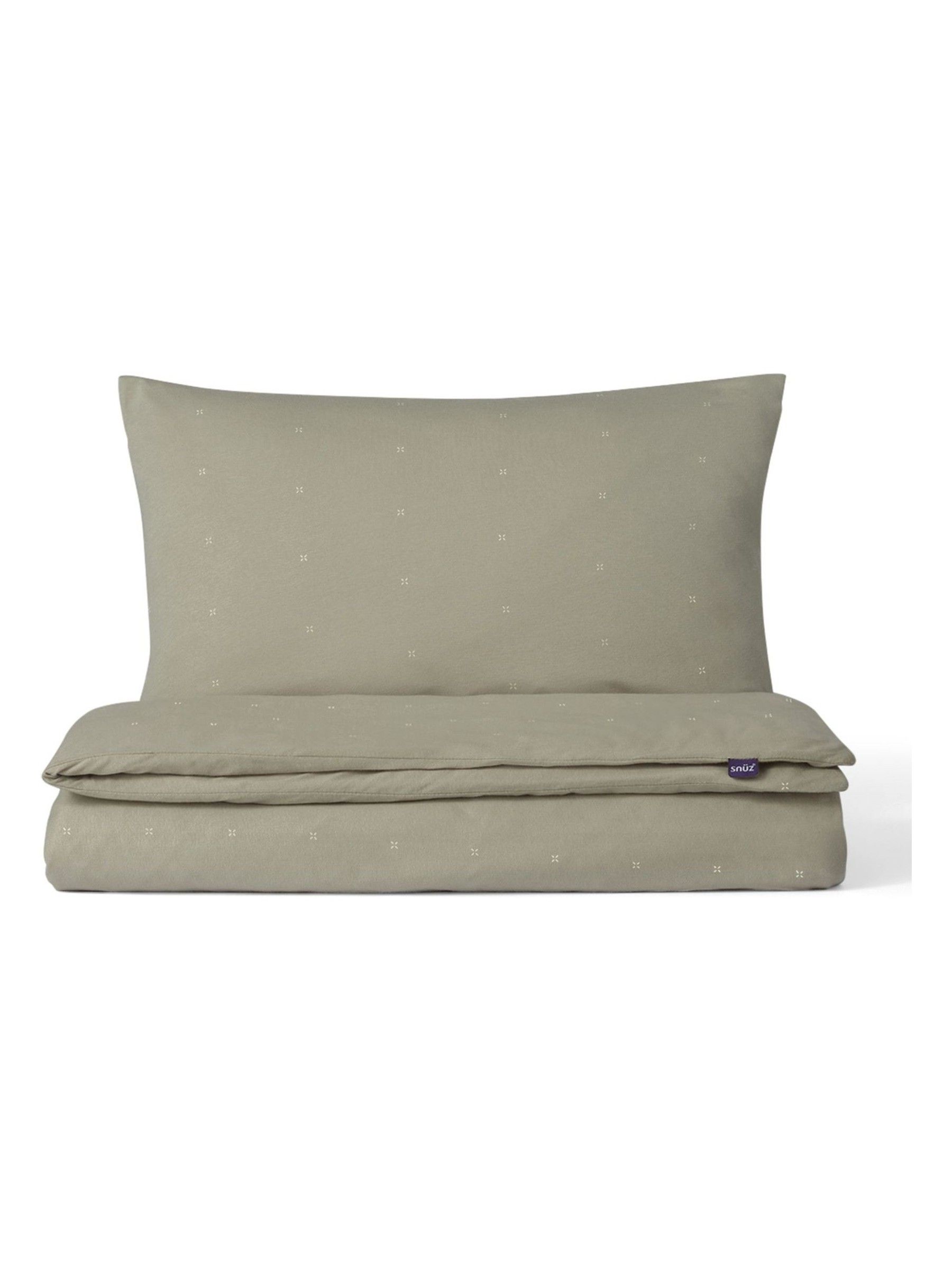 Snuz Sage Cross Duvet Cover & Pillow Case Set - Image 3 of 3