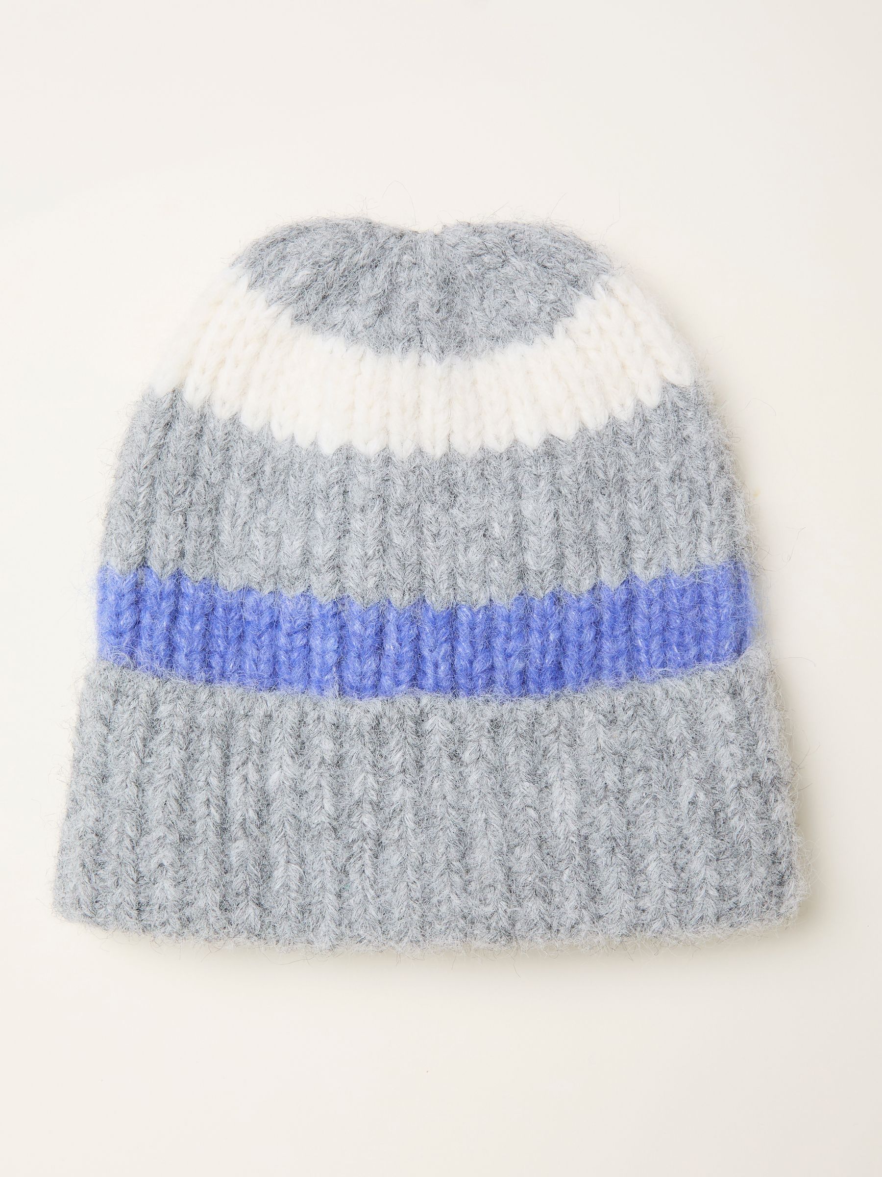 Grey Stripe Beanie - Image 1 of 2 Grey Stripe Beanie - Image 1 of 2