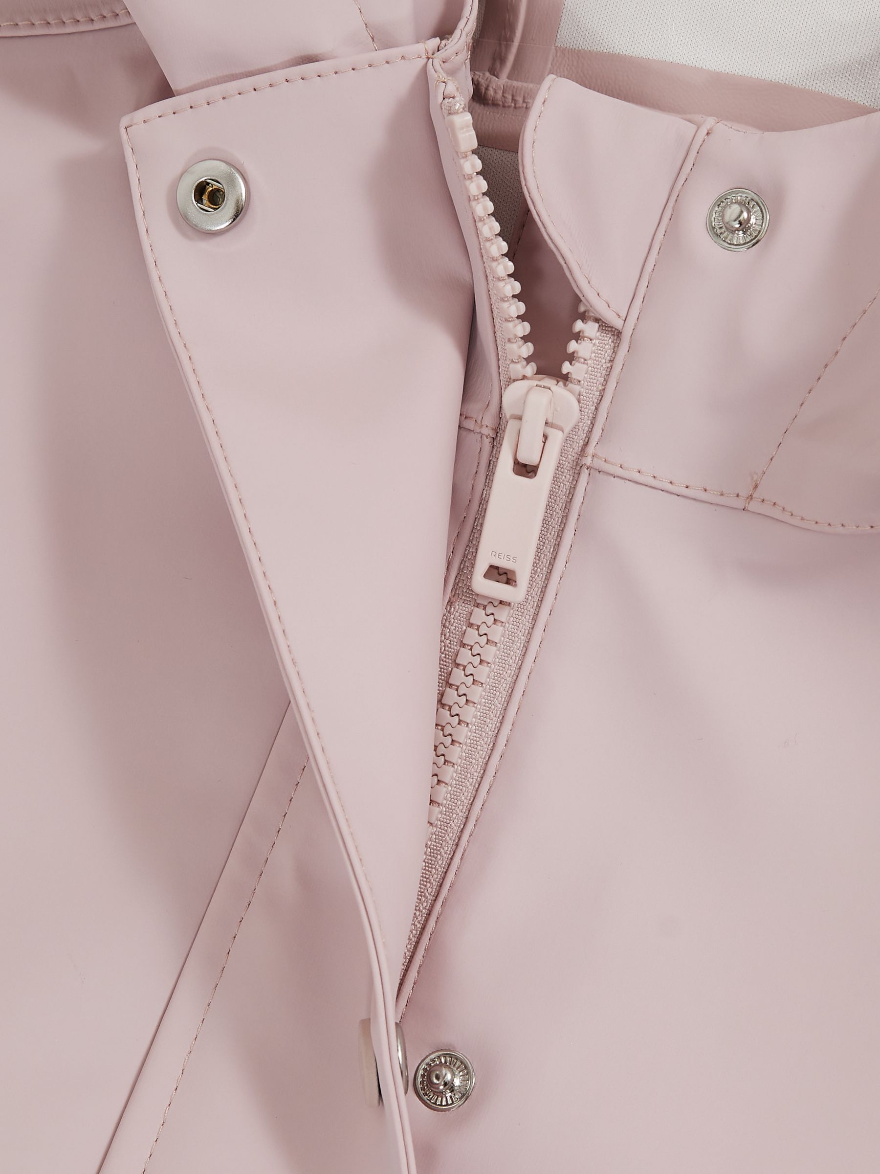 9-13 yrs Hooded Rain Jacket in Pink - Image 4 of 4