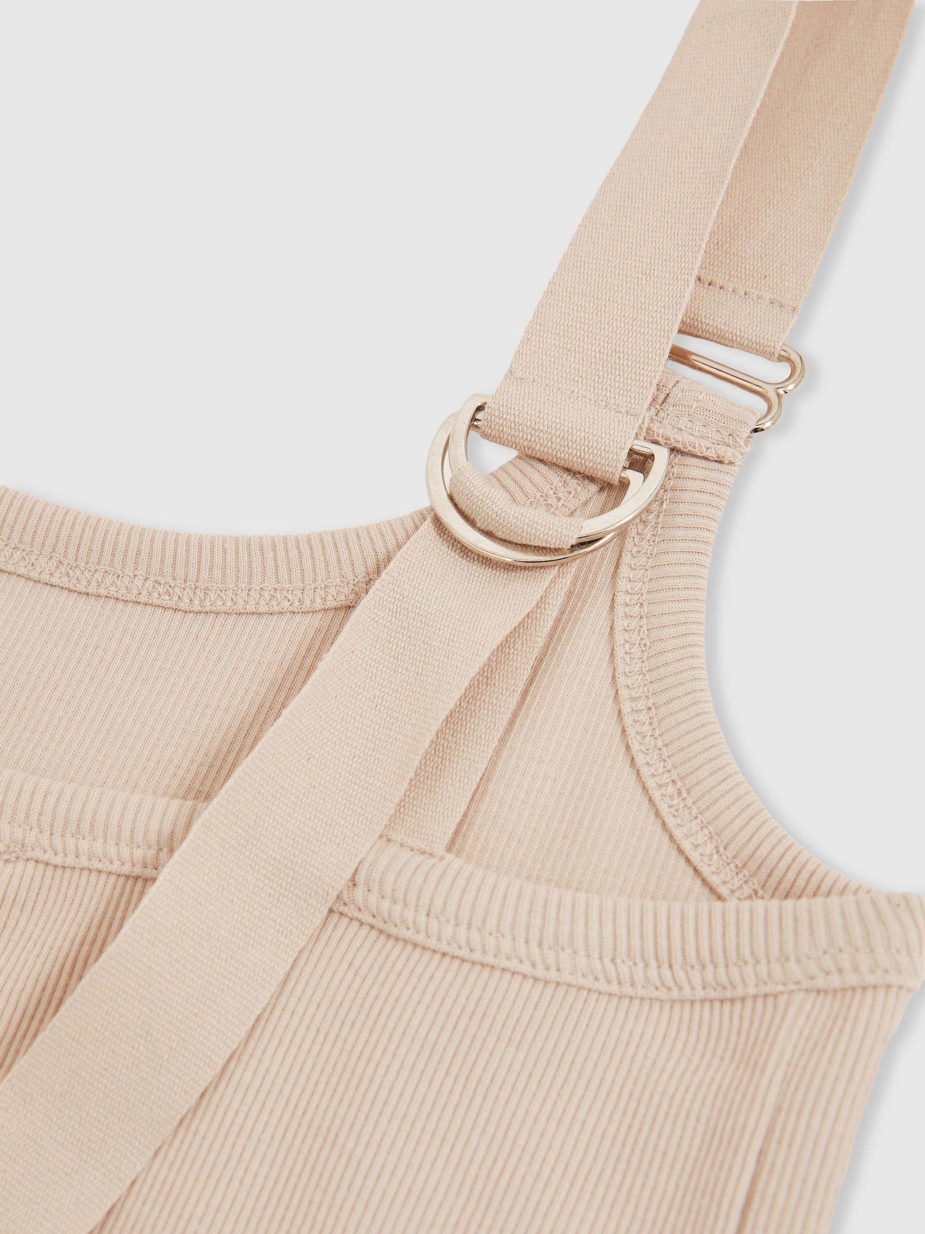 Stretch-Cotton D-Ring Strap Vest in Neutral - image 3