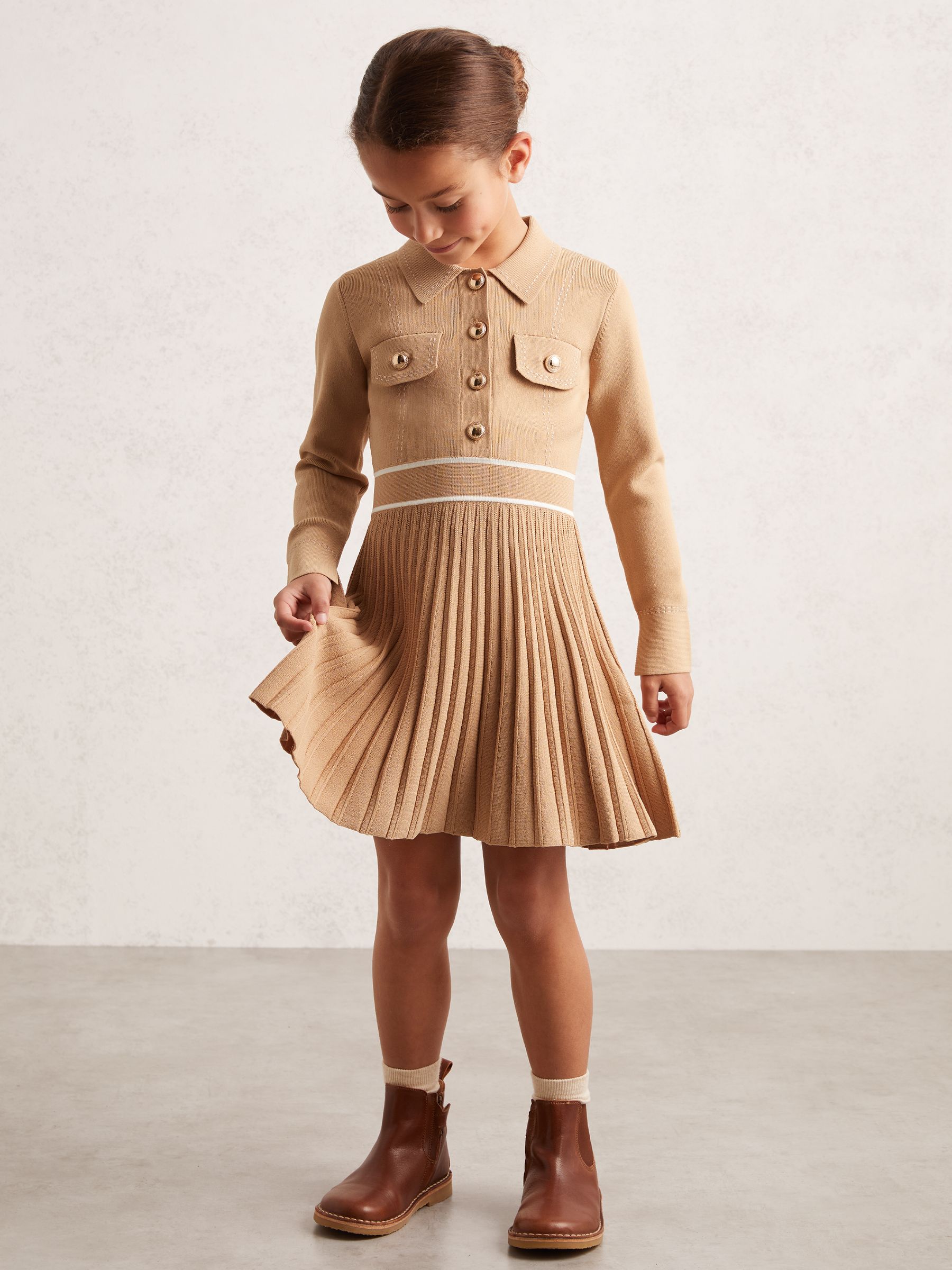 【海外限定】REISS☆スカートCream Kori Belted Parachute Midi Reiss Belted Parachute Midi Skirt in Cream | REISS