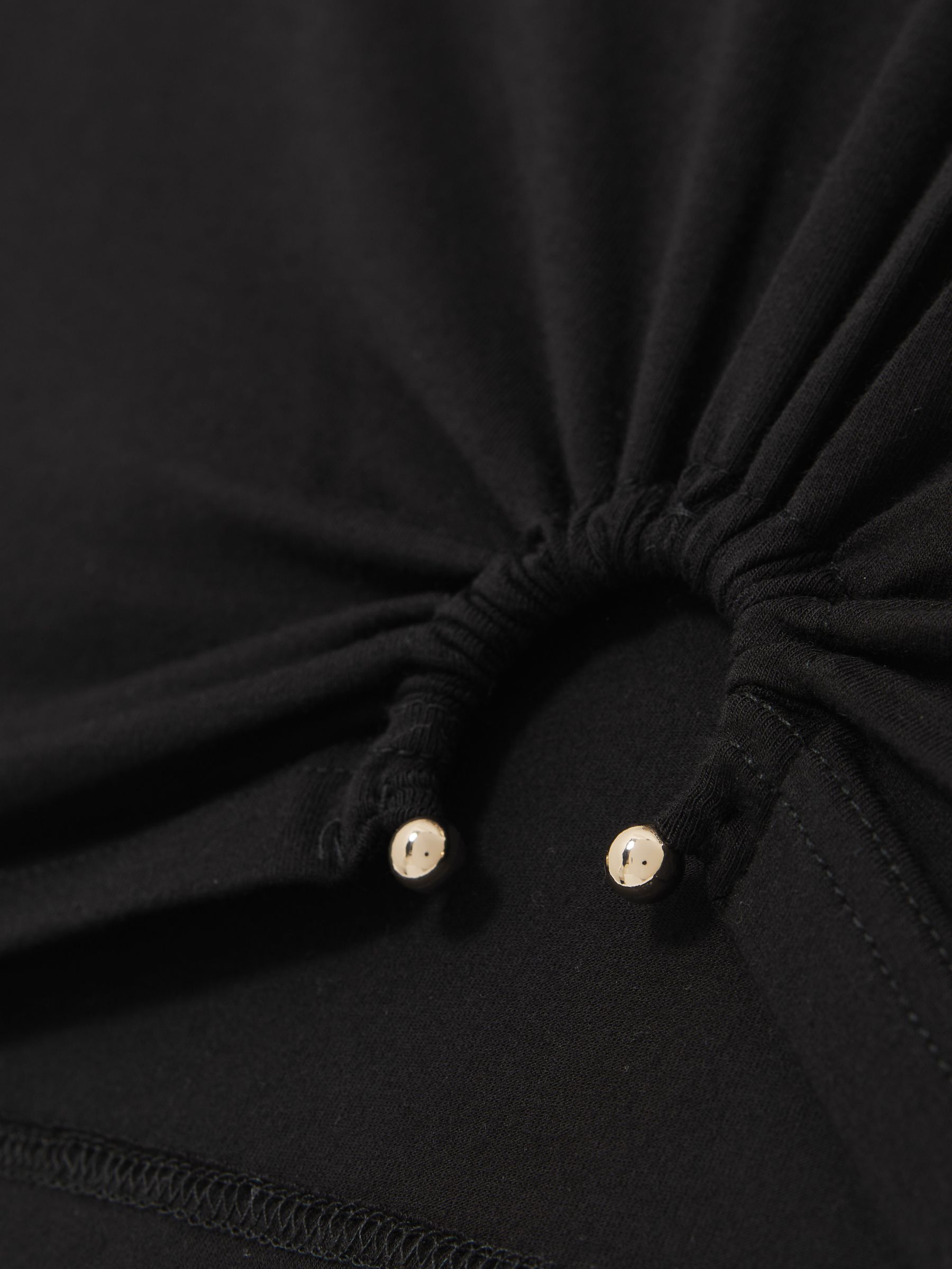 Stretch Jersey Top in Black - Image 5 of 5