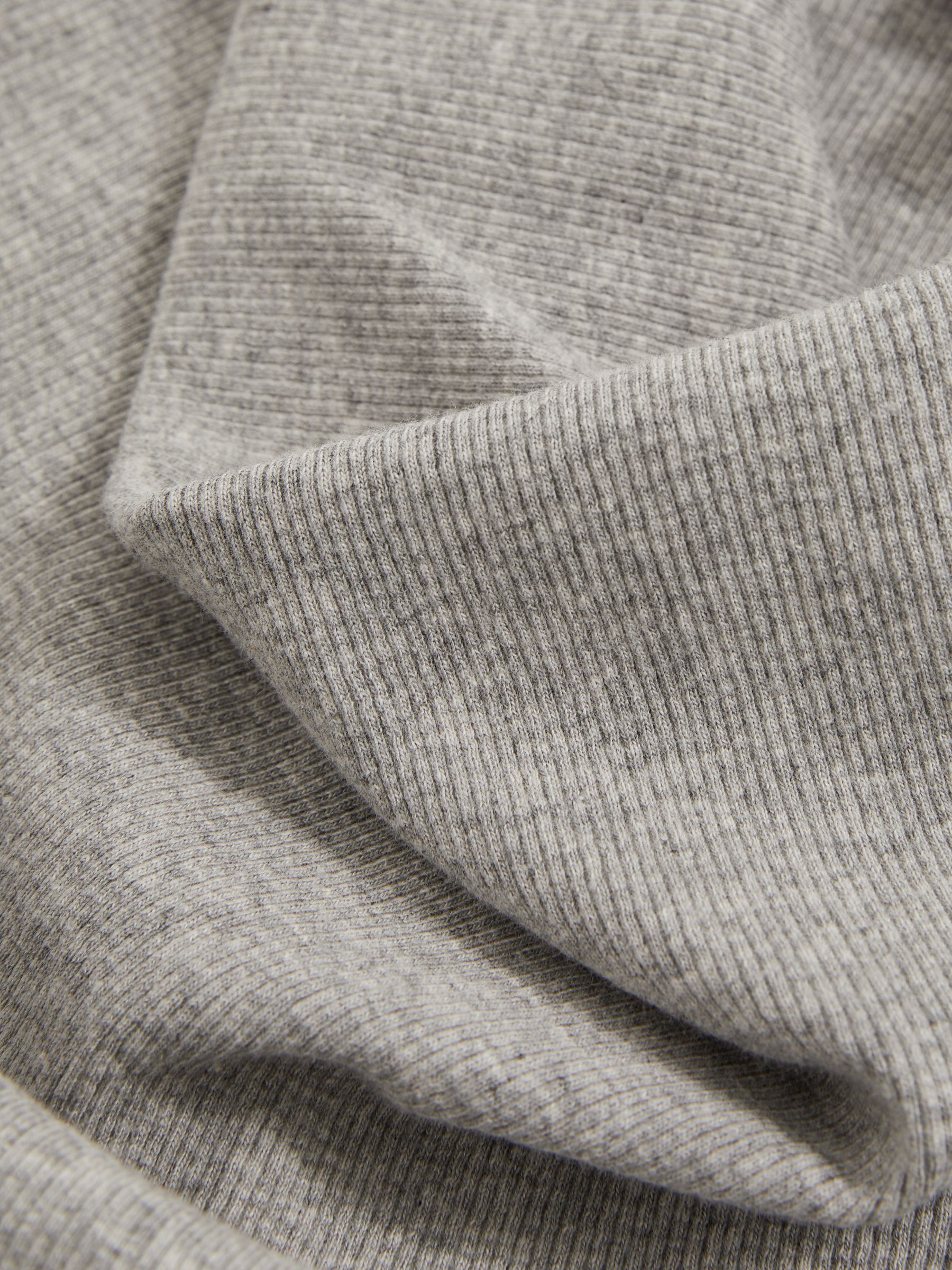 Ribbed Cowl-Neck Vest in Grey Marl - image 3
