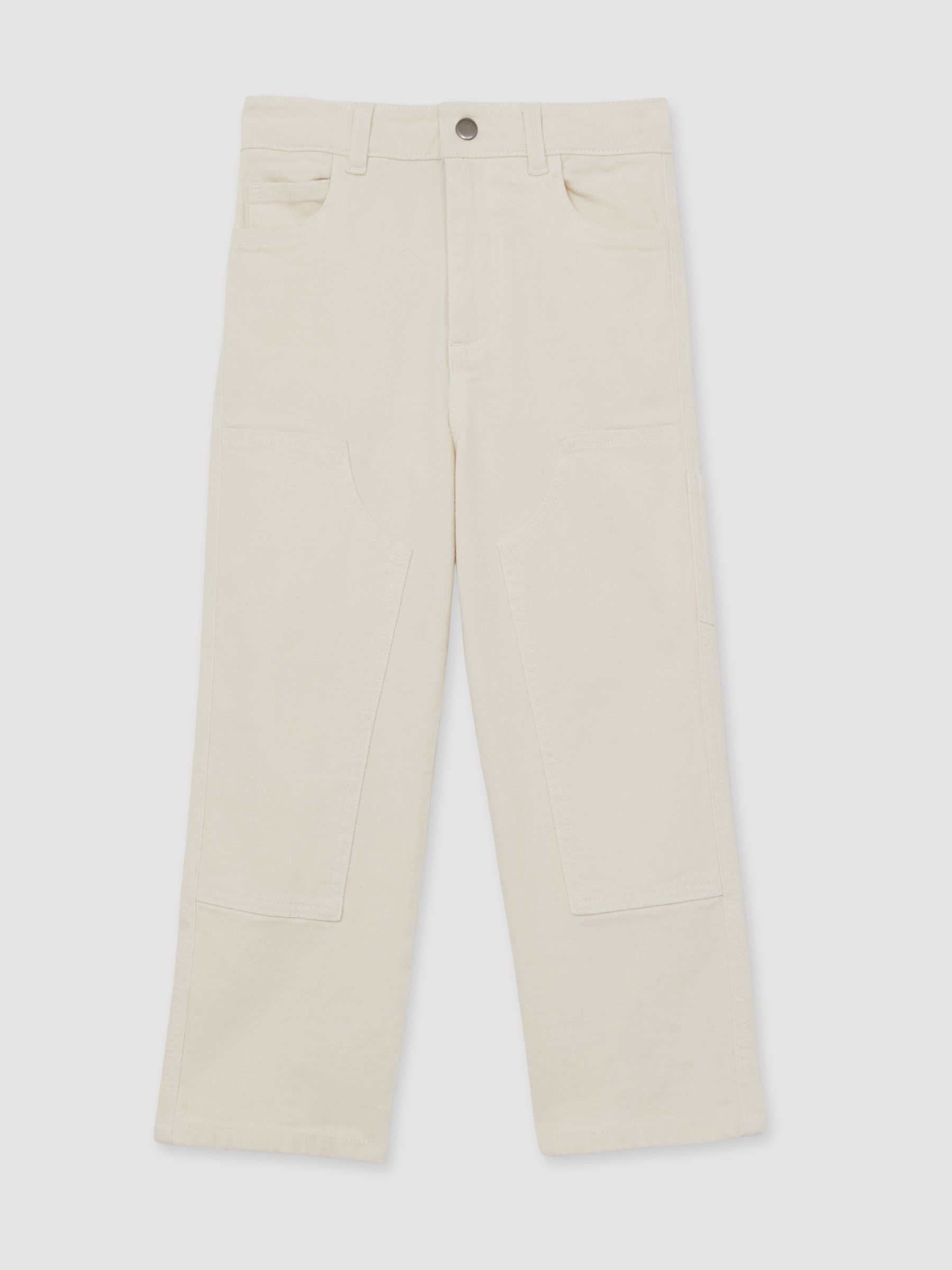 3-9 yrs Straight-Leg Carpenter Jeans in Off White - Image 2 of 4