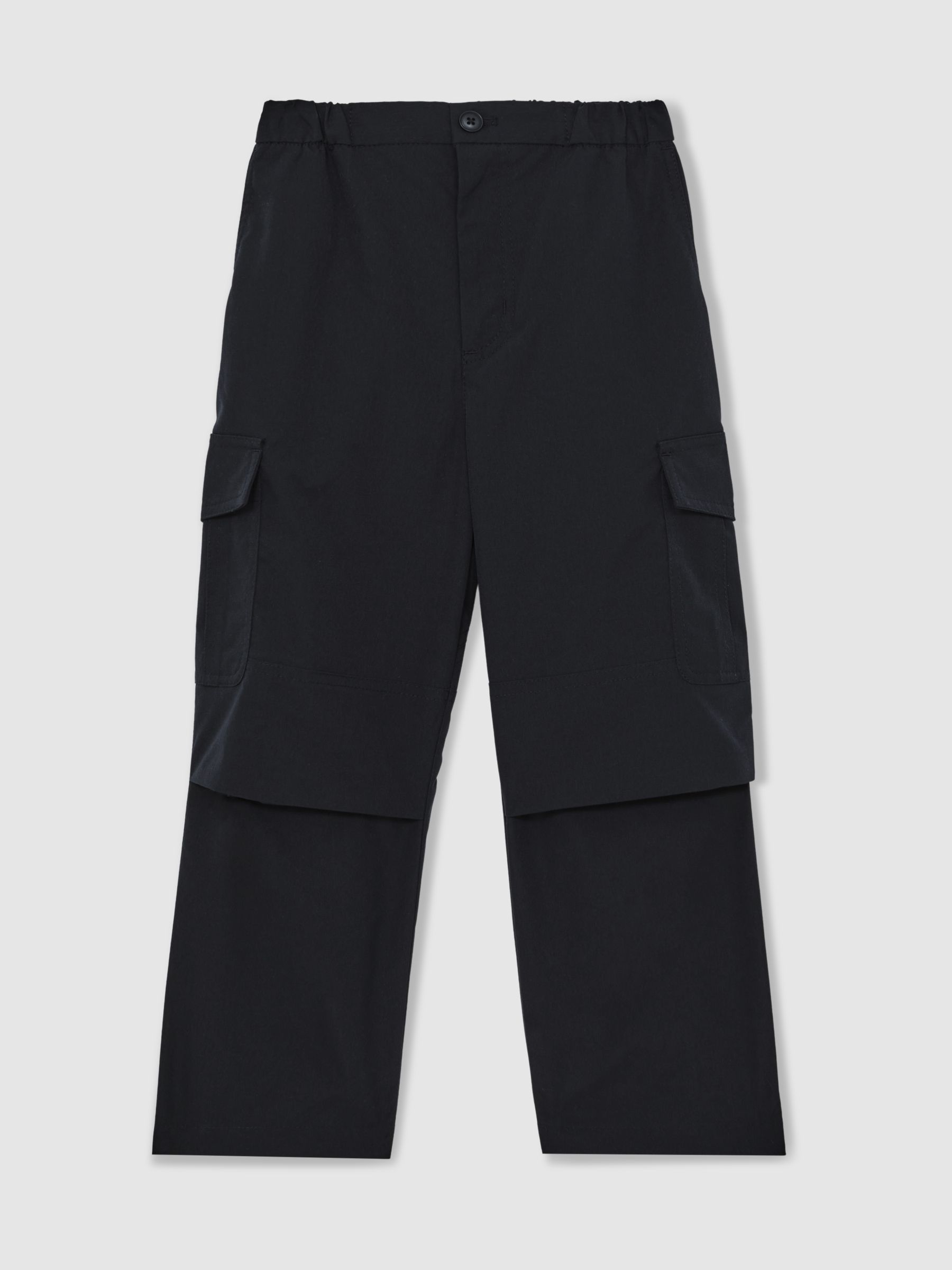 9-13 yrs Technical Straight Leg Cargo Trousers in Navy - Image 2 of 4