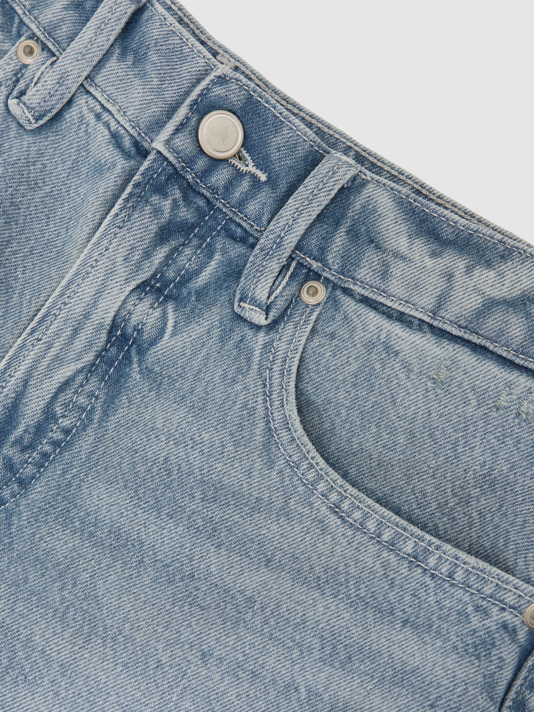 Good American Denim Bermuda Shorts in Indigo Blue - image 3