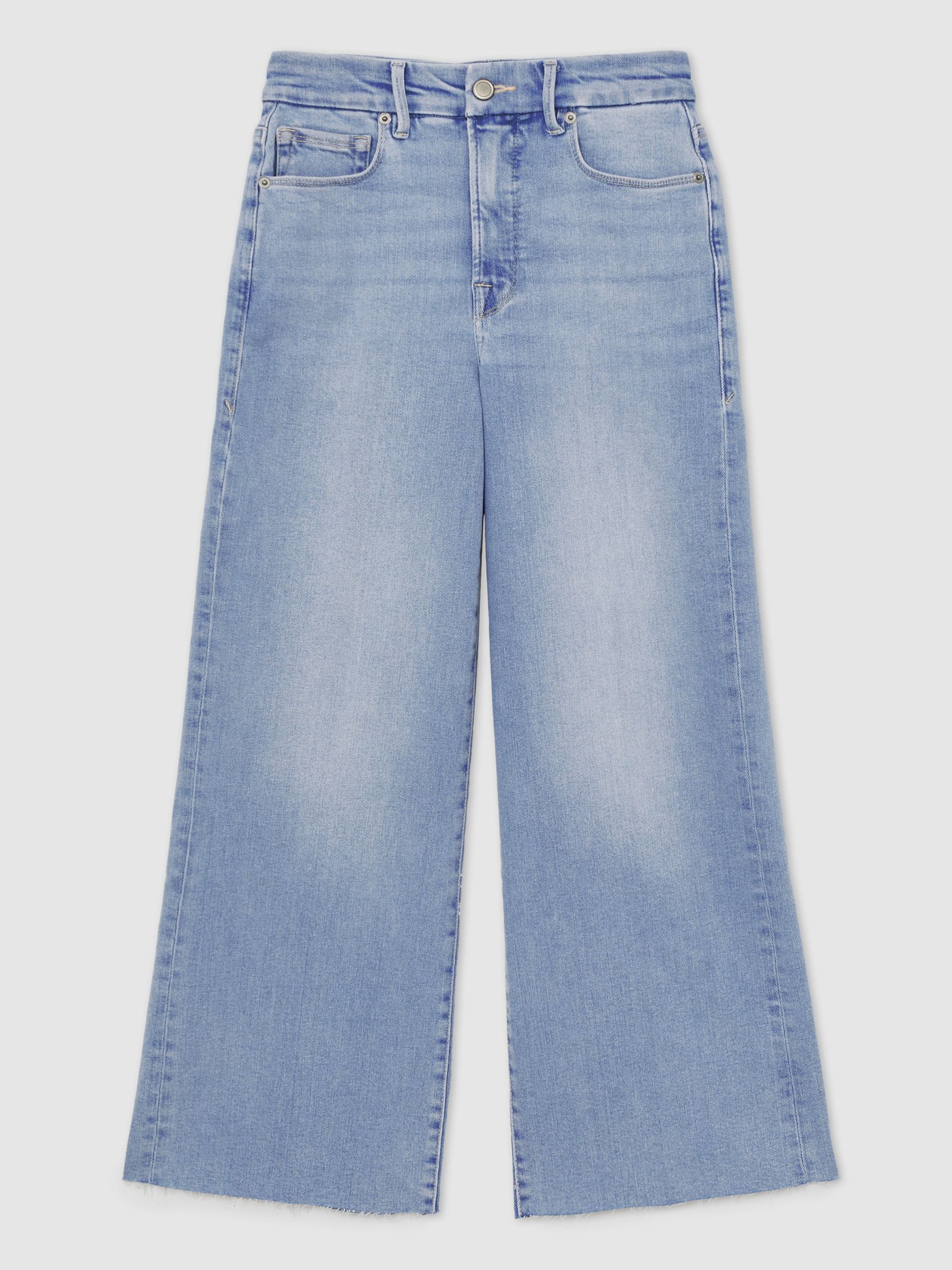 Good American Wide Compression Jeans in Indigo Blue - Image 2 of 5